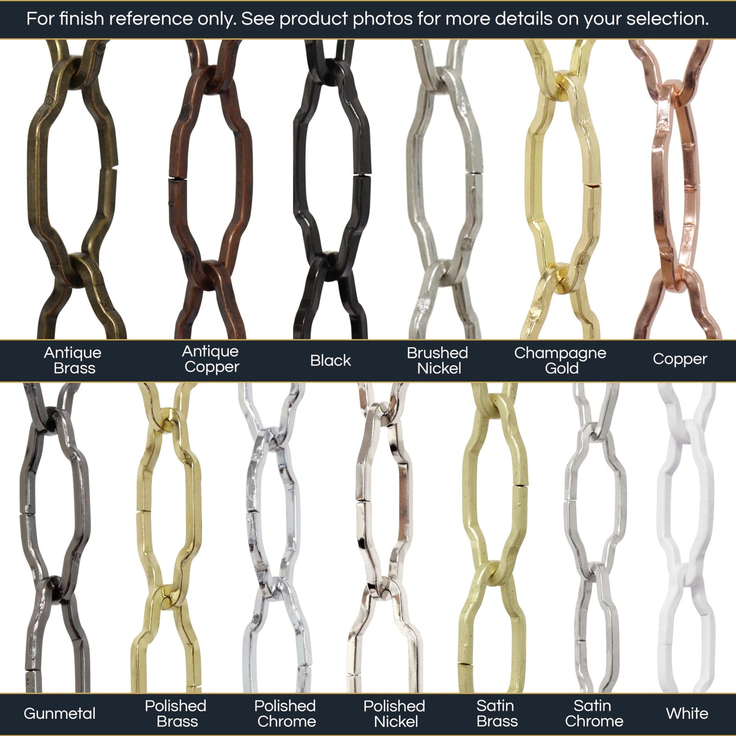 RCH Hardware CH-S50-16-AB-10 Steel Basket Chain, Antique Brass (10 Feet)