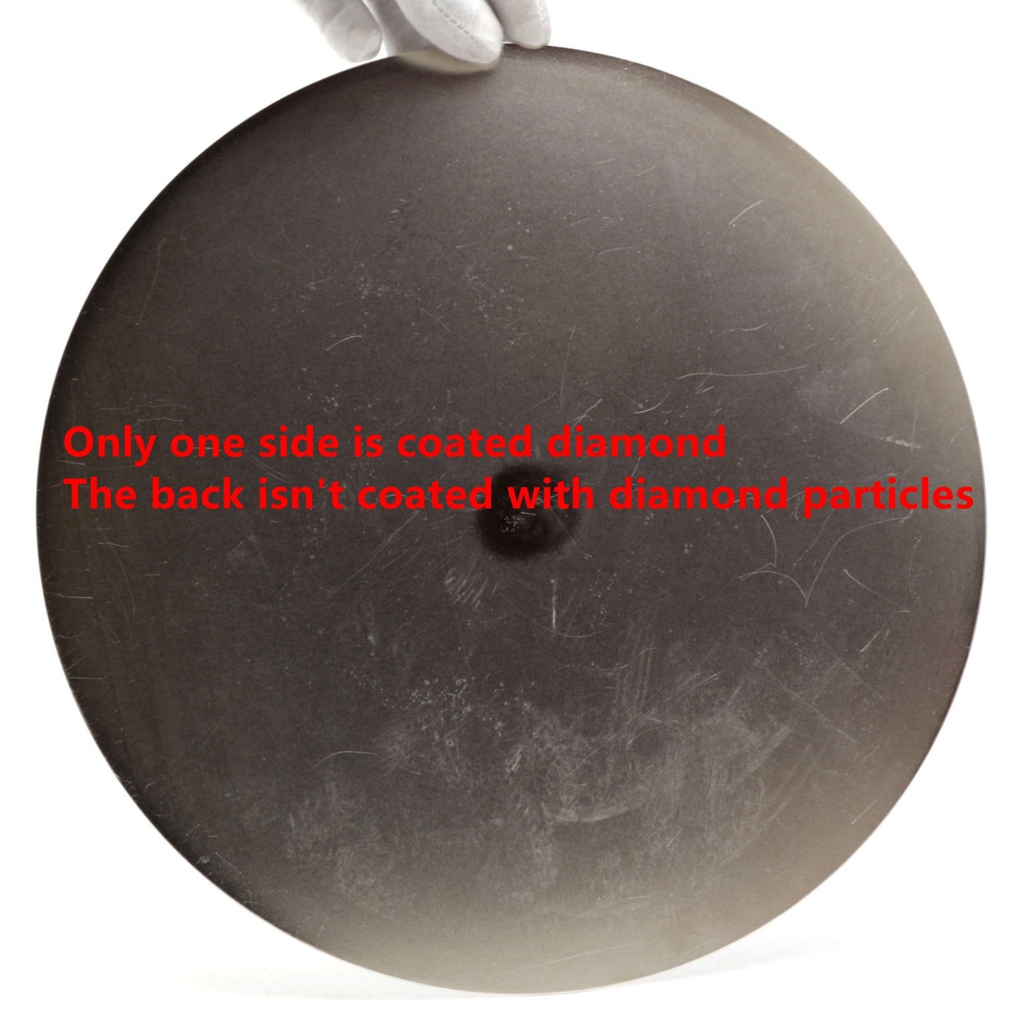 JINGLING NO Center Hole 8" inch Diamond Grinding Disc 80 Grit Flat Lap Disk Lapidary Tools for Stone