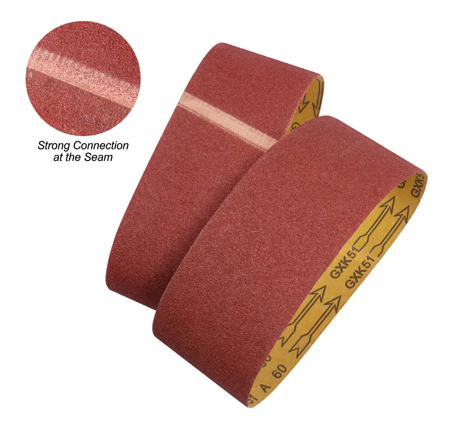 S SATC 3x18 Sanding Belts 20PCS, Aluminum Oxide 40-400 Grits for Wood, Metal & Paint, Includes 60/80/120/150/240/400 Grits