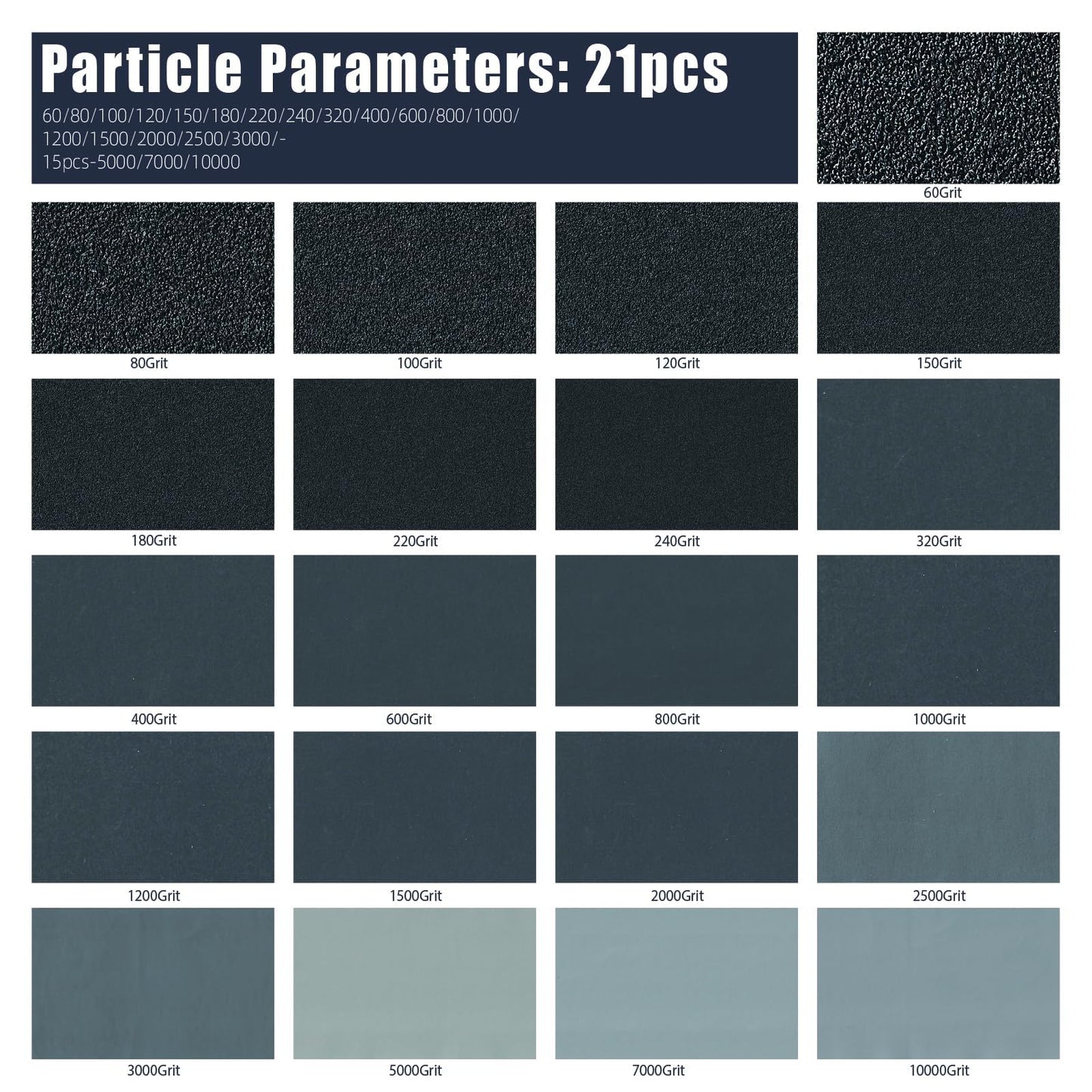 Sandpaper 800 Grit Sandpaper Sheets,9x3.6 Inch/Wet Dry Sandpaper for Wood Furniture Refinishing, Metal Sanding and Automotive Polishing 21 -Sheet