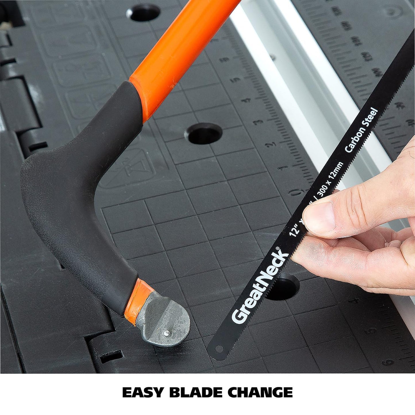 GreatNeck GF213 12" Hacksaw Blades, 24 TPI, Flexible Hardened Steel, Shatterproof, Fits Most Adjustable Hacksaws, 2-Pack