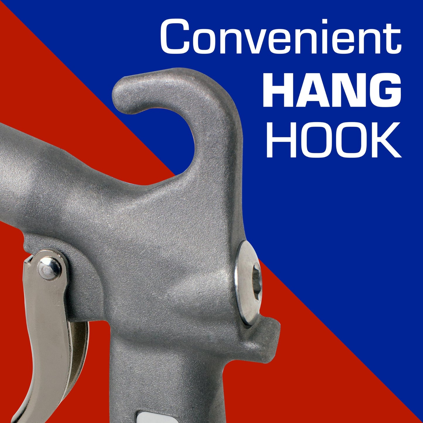 Guardair Long John Safety Air Gun with 12-Inch Aluminum Extension, High Performance OSHA Compliant Alloy Nozzle, Gray/Silver (75LJ012AA)