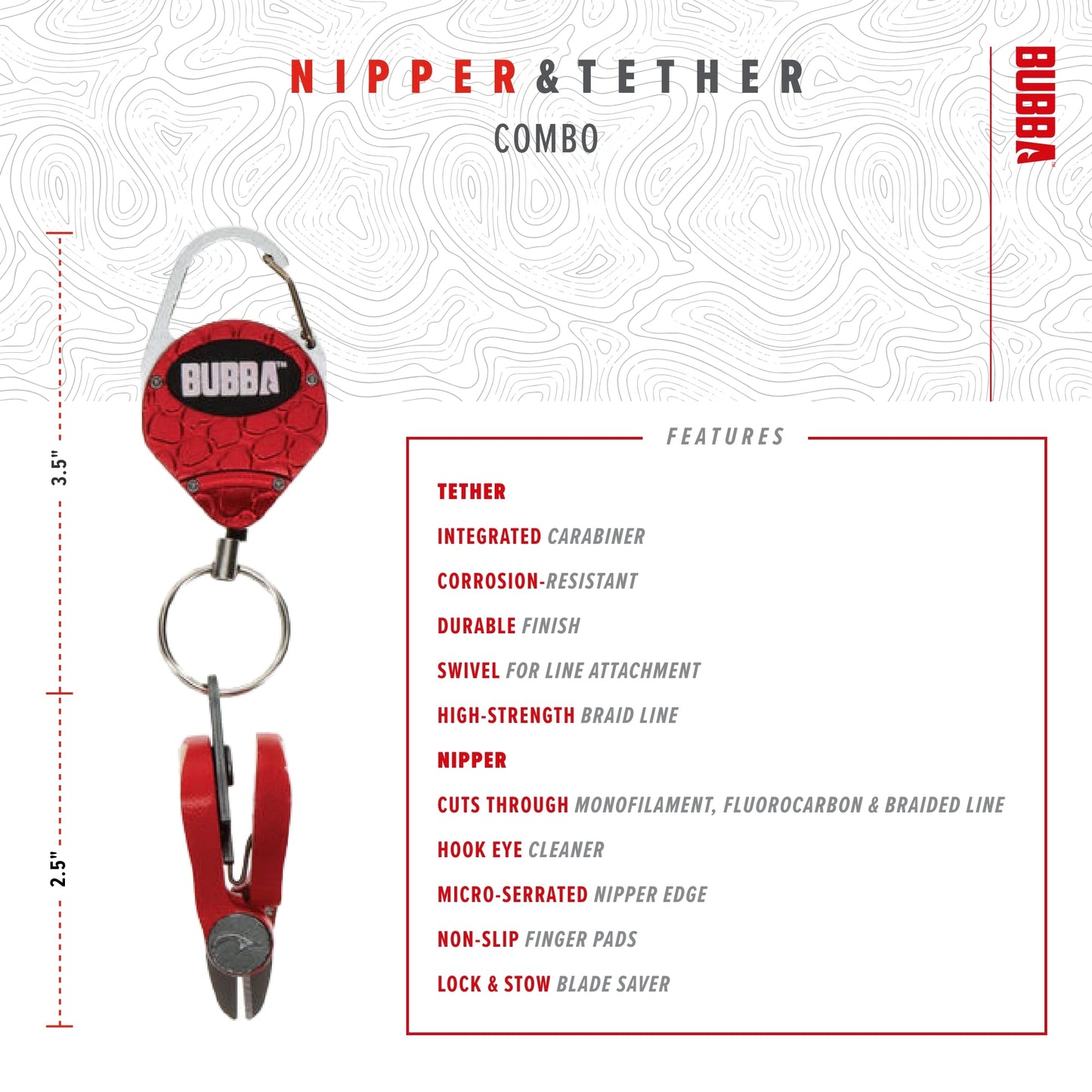 BUBBA Tool Tether/Nipper Combo
