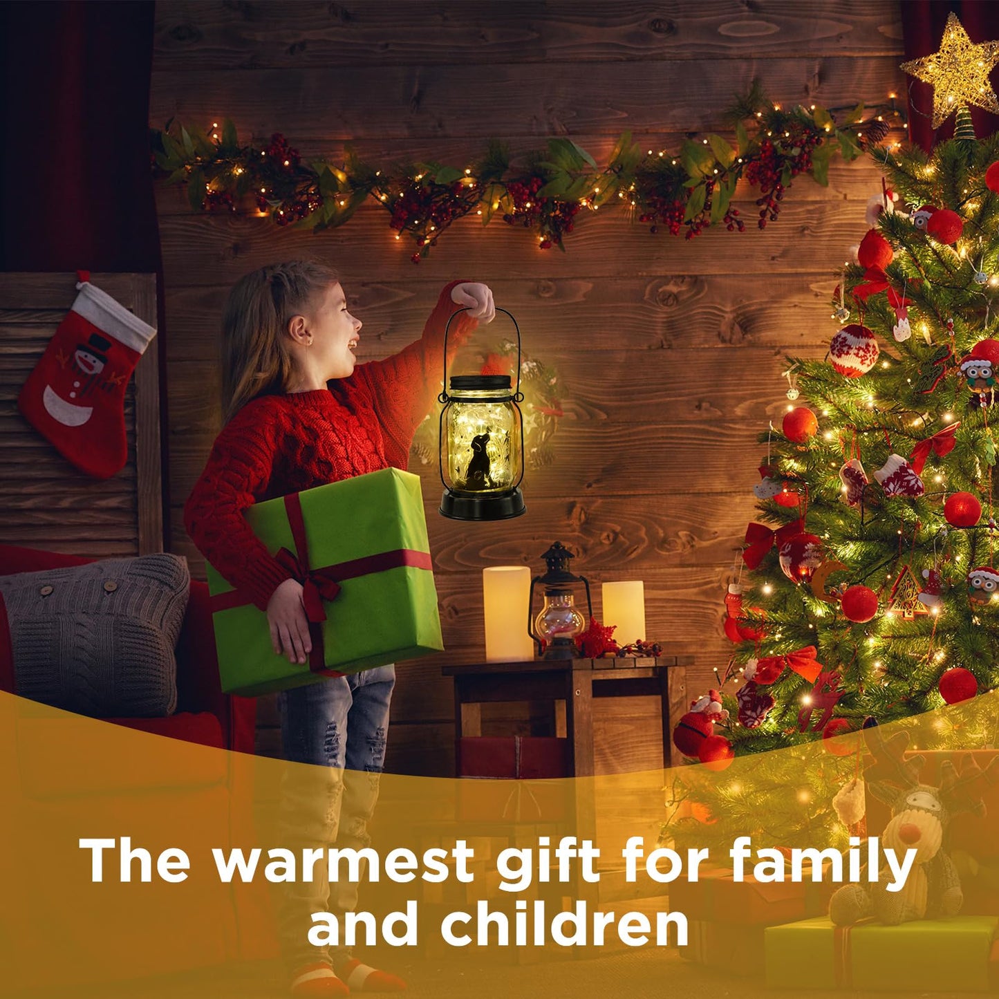 Dog Lover Gifts for Women & Moms – Butterfly Solar Dog Lanterns, Outdoor Hanging Fairy Lights, Yard Garden Patio Puppy Decor