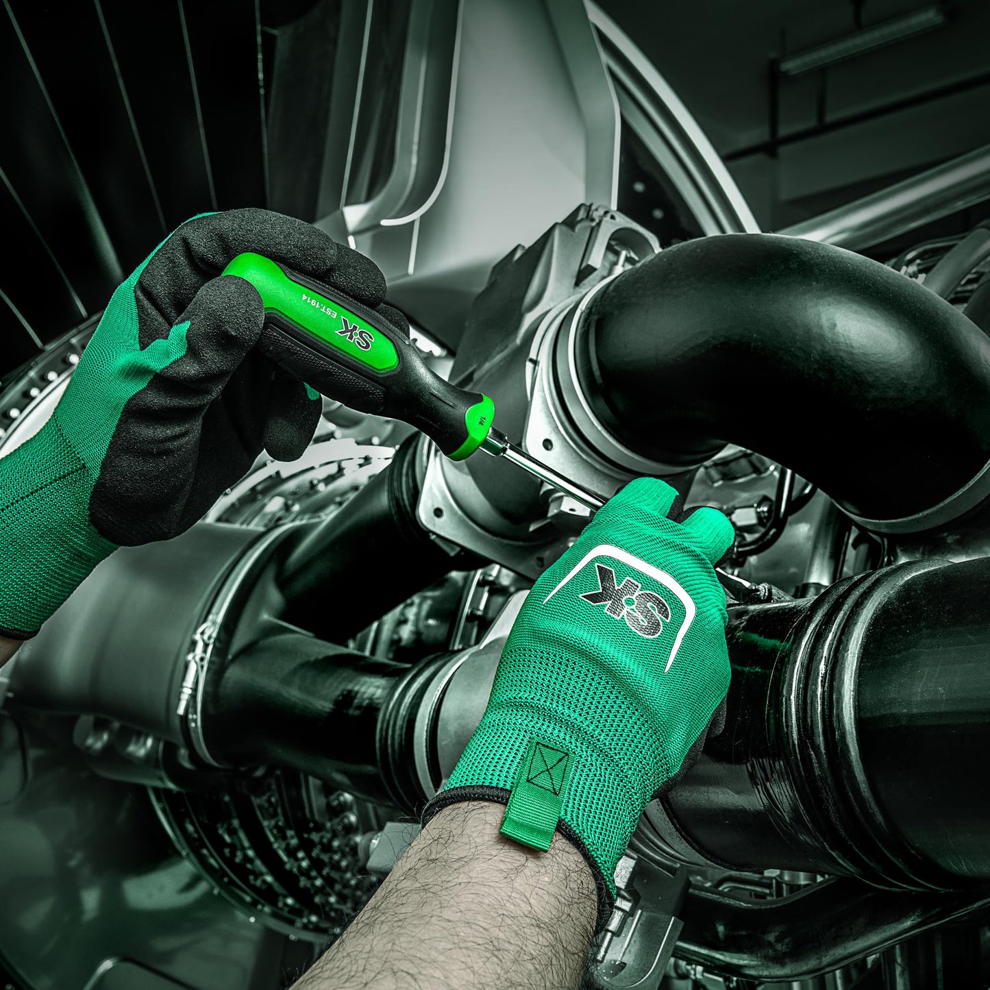 SK 6-Piece Slotted Screwdriver Set, Magnetic Screwdriver Set, S2 Steel, SureGrip Handle