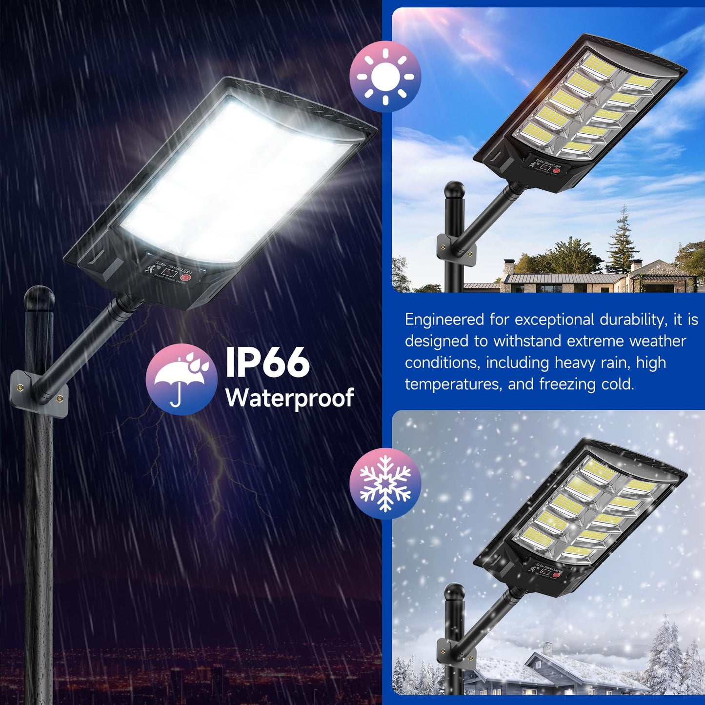 Azeivk 4-Pack Solar LED Outdoor Lights, IP66 Waterproof, Motion Sensor, Remote Control, 6000K Dusk-to-Dawn Security Floodlights for Yard & Path