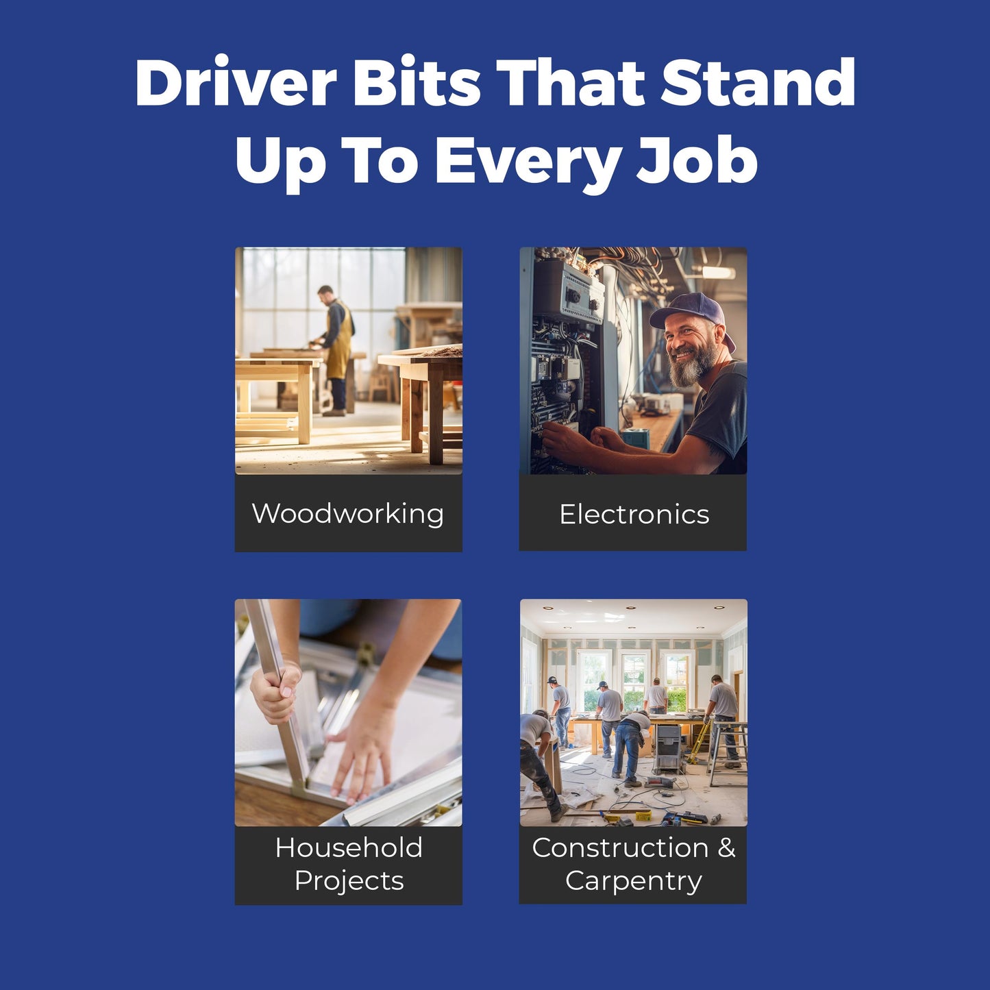 MEGAPRO® Replacement Bit Pack - The Original | 7 double-ended bits | Household Bits | 2" bits