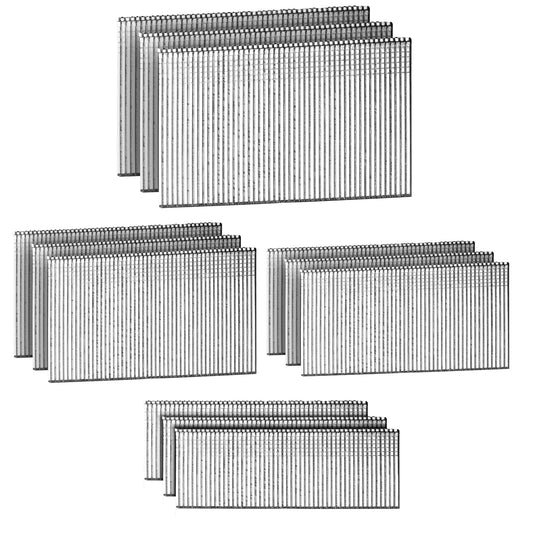 SITLDY Straight Finish Nails, 16 Gauge, 1200-Pack (1-1/2", 1-3/4", 2", 2-1/2", 300 Per Size), Galvanized, Assorted Size Project Pack