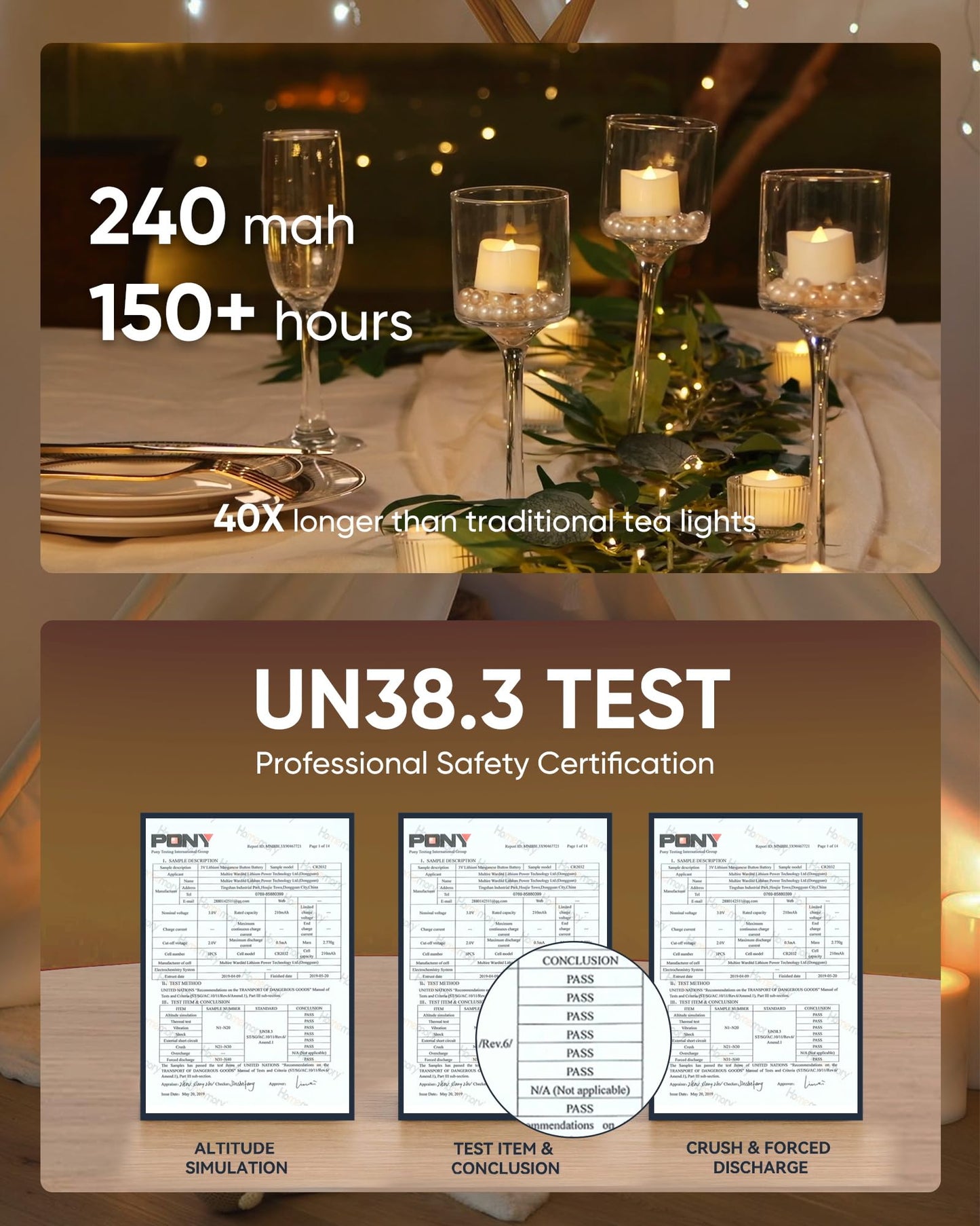 Homemory 12-Pack Flameless LED Tea Light Candles, 6H Auto Timer, Battery Operated Tealights for Table, Lanterns & Holiday Decor