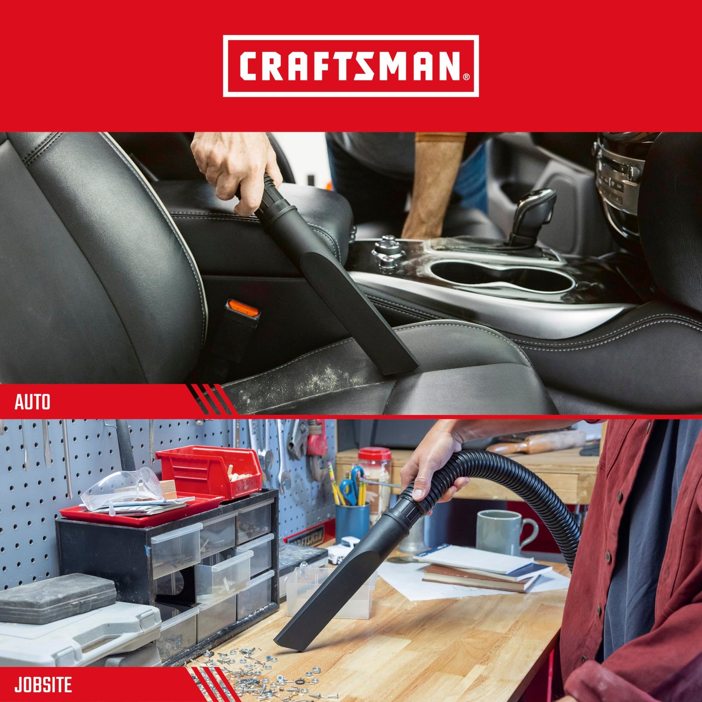 CRAFTSMAN 1-7/8 in Crevice Tool Wet/Dry Vac Attachment, Industrial-Grade Shop Vacuum Accessory for Tight Spaces (CMXZVBE38680)