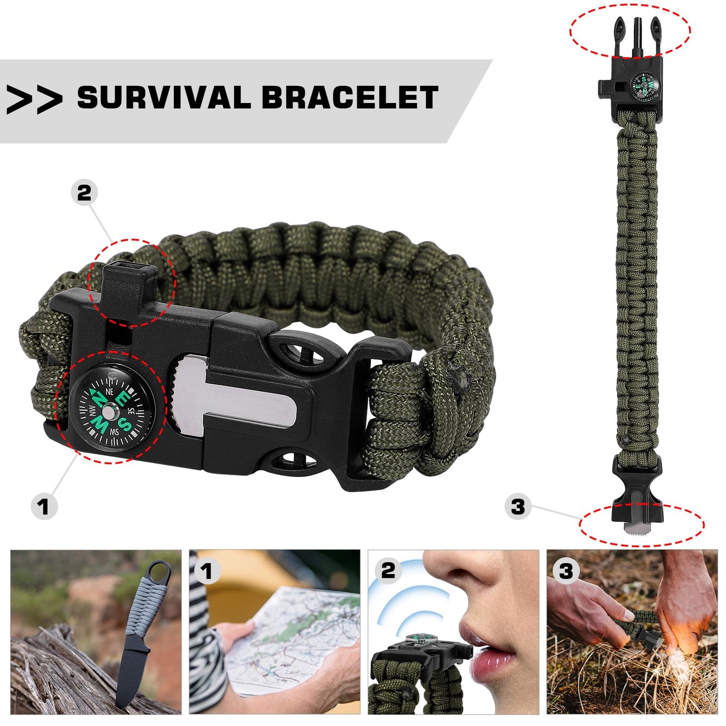 26oz Geologist Rock Pick Kit with 12" Folding Shovel, Multitool, Survival Bracelet, Safety Glasses, Loupe & Gloves for Gold Prospecting