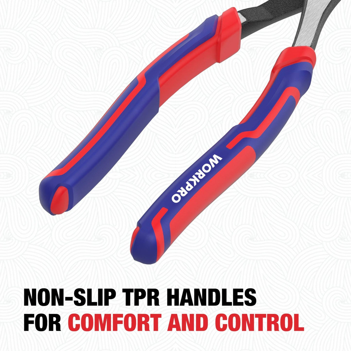 WORKPRO 8 Inch High Leverage Diagonal Pliers, Wire Cutters Heavy Duty in CRV Steel, Diagonal Cutters for Cutting Wires