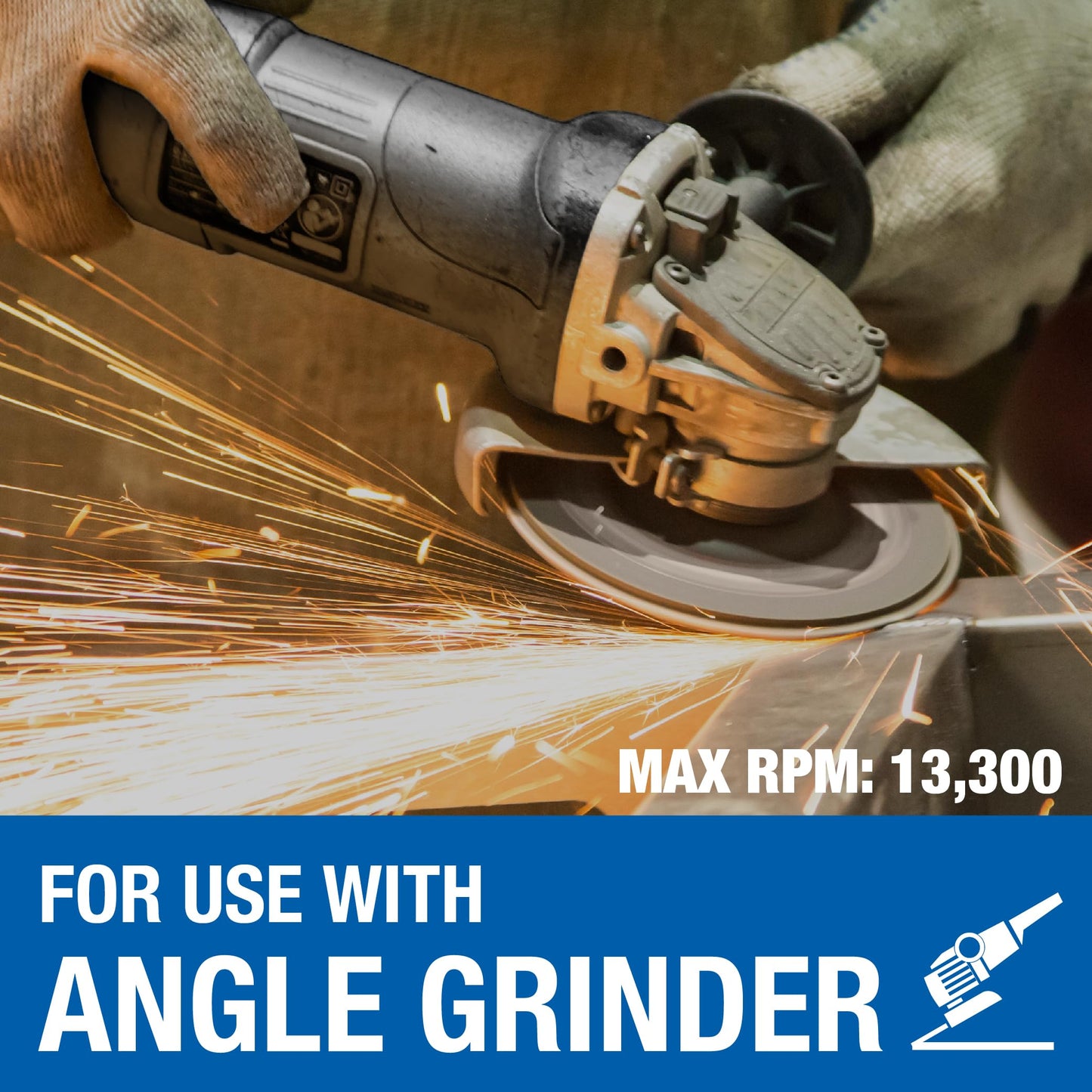 Mercer Industries 325045-4-1/2" x 5/8"-11 Standard Backing Pad for Fibre Discs