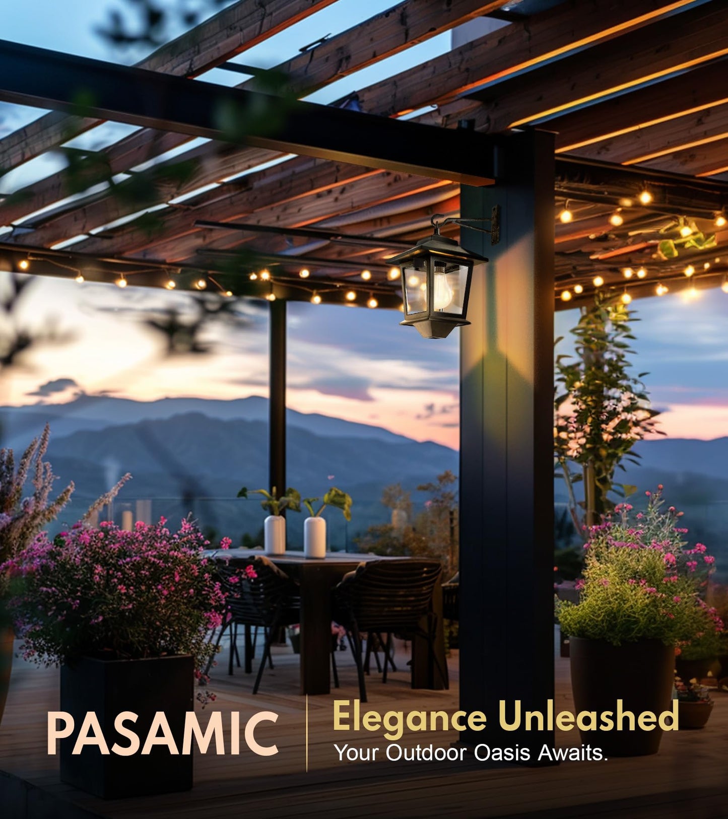 2-Pack Solar Wall Lanterns with Replaceable Bulbs, Outdoor Hanging LED Lights, Waterproof, Anti-Rust, Dusk-to-Dawn, 3000K Warm White