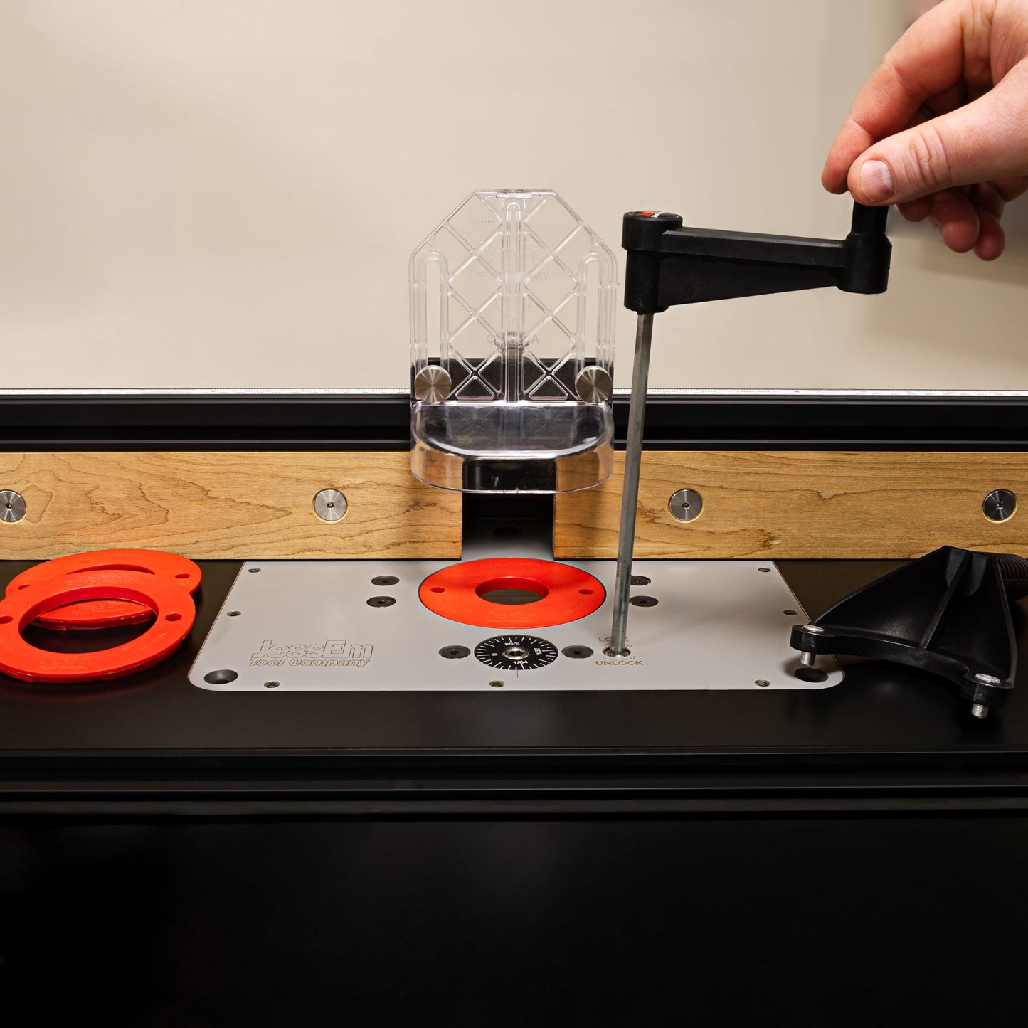 JessEm 02310 Rout-R-Lift II Router Lift For 3.5 Inch Diameter Motors