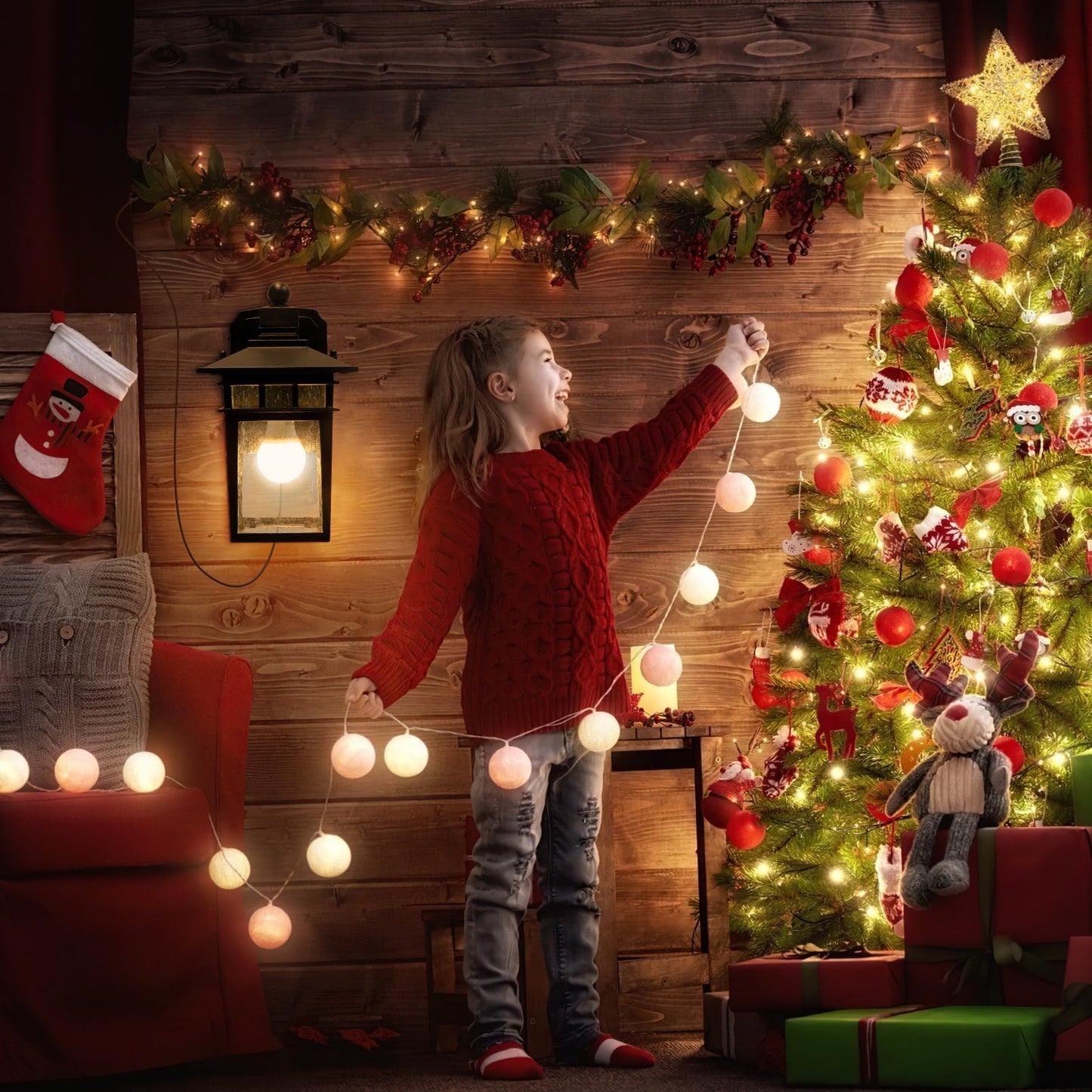 Dusk to Dawn Outdoor Wall Light with GFCI Sensor, Waterproof Anti-Rust Lantern for Porch, Front Door, Bulb Not Included