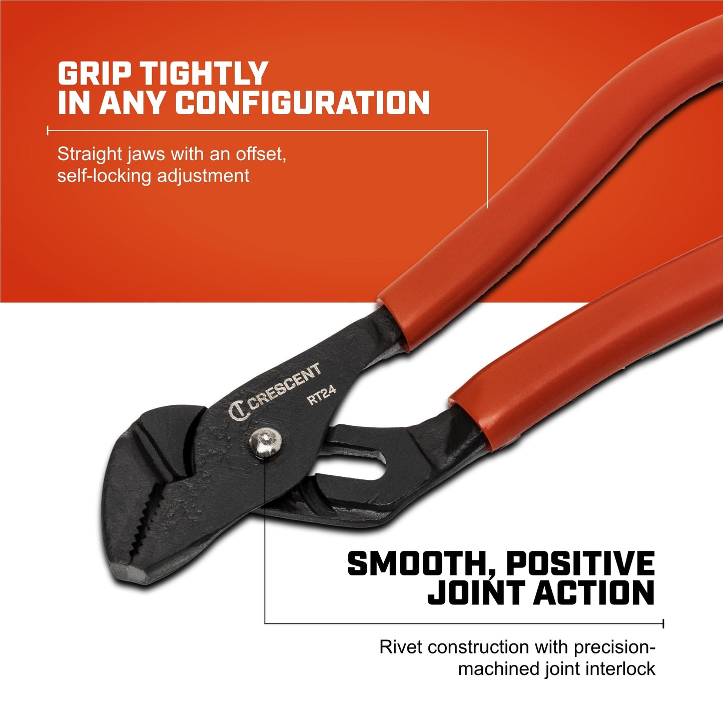 Crescent 4-1/2" Mini Dipped Handle Tongue and Groove Pliers | RT24CVS-05