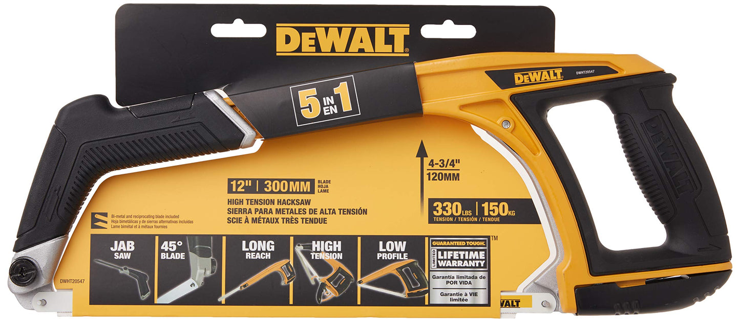 DEWALT Hack Saw, 5-in-1 (DWHT20547L)