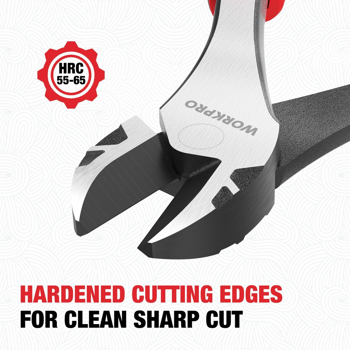 WORKPRO 8 Inch High Leverage Diagonal Pliers, Wire Cutters Heavy Duty in CRV Steel, Diagonal Cutters for Cutting Wires