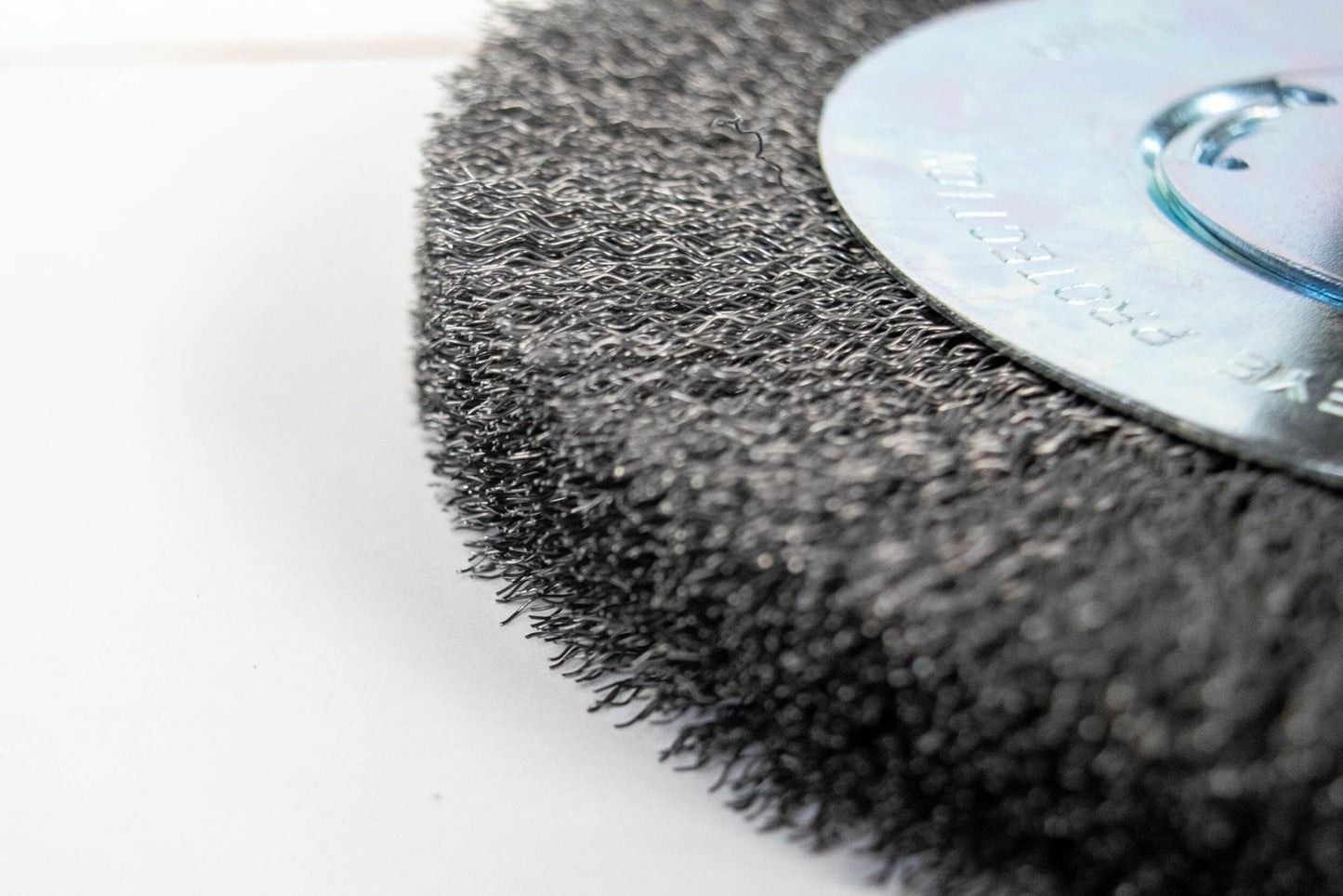 Century Drill & Tool 76868 8" Coarse Crimped Wide Face Bench Grinder Wire Wheel, 1/2"-5/8" Universal Arbor, 4,500 RPM – Ideal for Cleaning