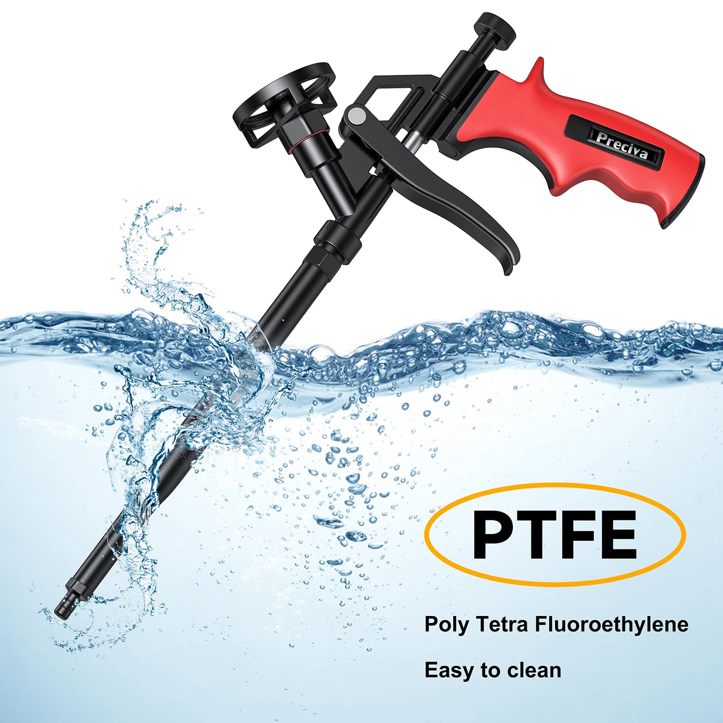 Preciva Heavy Duty PU Foam Gun – Professional Caulking & Sealing Applicator for Filling, Spraying, Home & Office Use