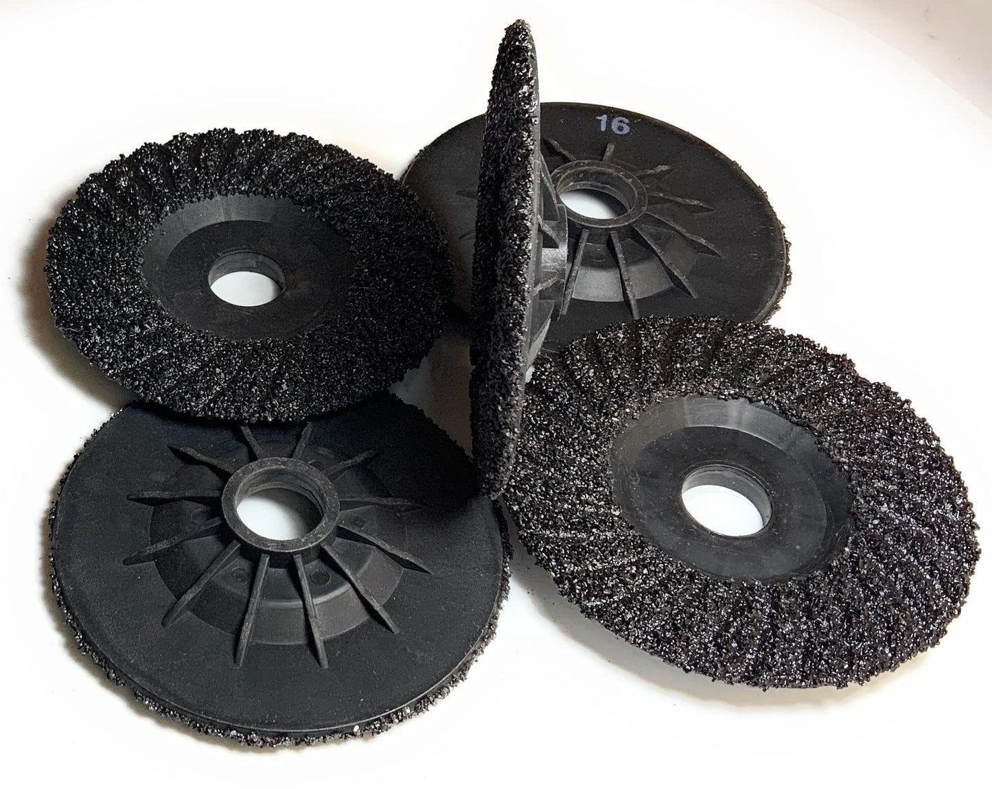 SIGNI S/C Plastic Back Grinding Disc for Granite/Marble/Concrete and Glass(16 Grit, 4.5 inch) 5 Pack