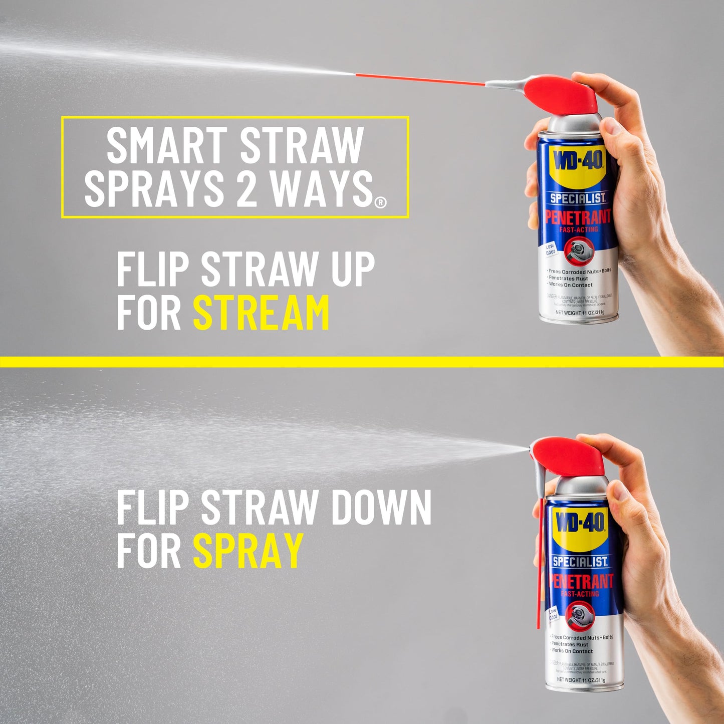 WD-40 Specialist Penetrant with SMART STRAW SPRAYS 2 WAYS, 11 OZ [6-Pack]