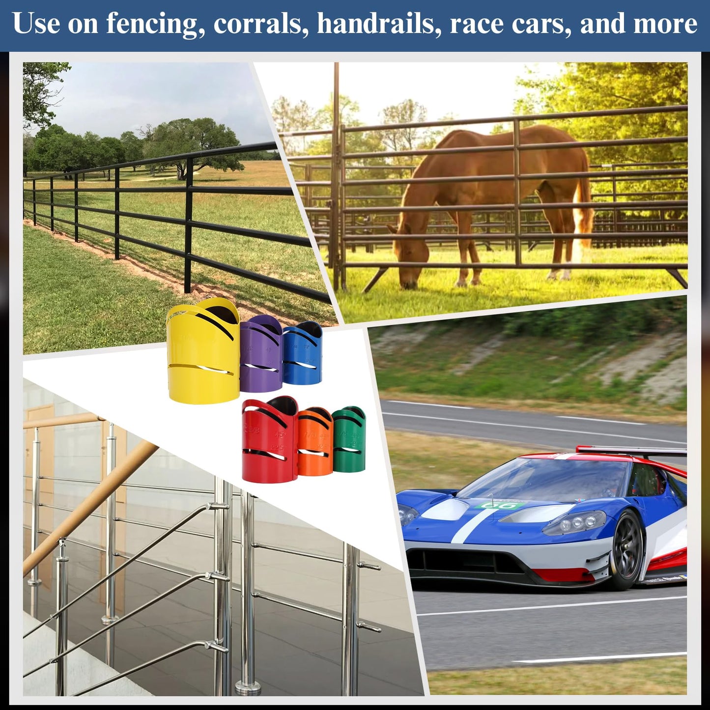 Drkerr 6-Piece Magnetic Metal Pipe Cutting Guide Kit, 1-1/2" to 4-1/2", 45°/90°/22.5° & Saddle Cuts, Steel Pipe Marking Tool