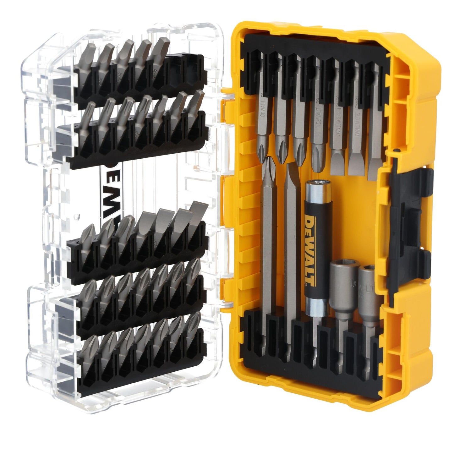 DEWALT Screwdriver Bit Set with Tough Case, 45-Piece (DW2166), Grey/Silver Screwdriving Set with Tough Case