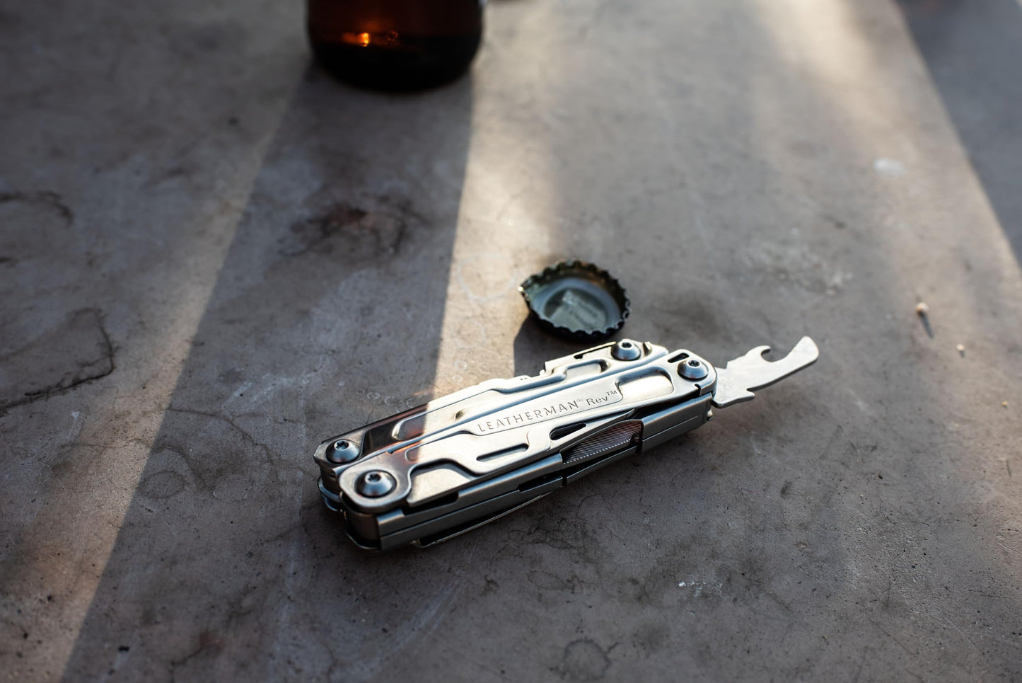 LEATHERMAN, Rev Pocket Size Multitool with Package Opener and Screwdrivers, Stainless Steel