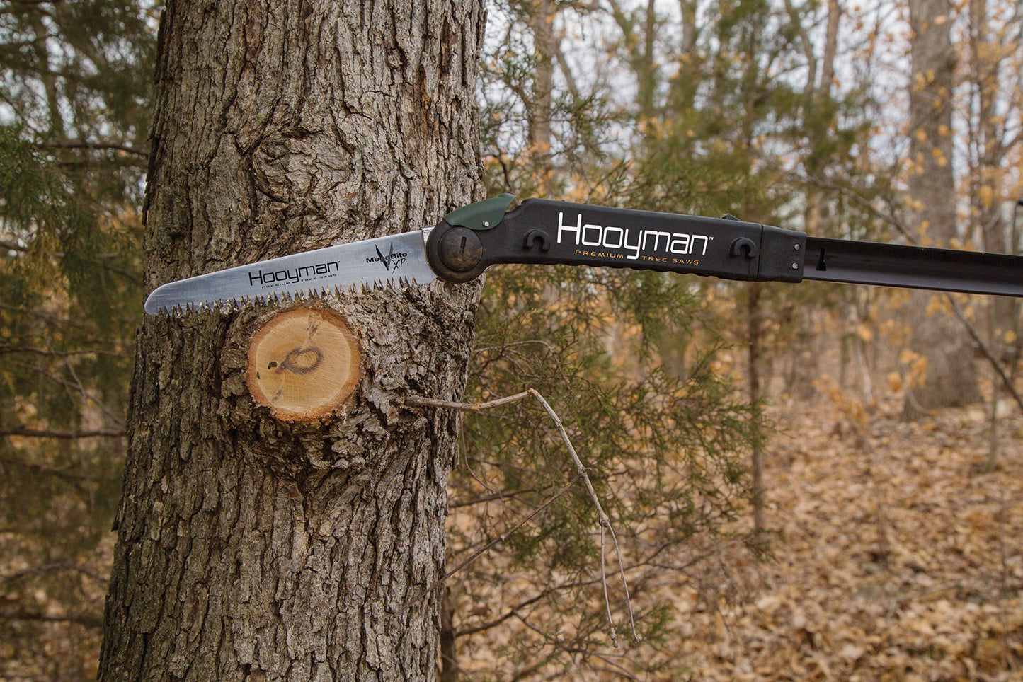 Hooyman Extendable Tree Saw Replacement Blade with Detachable Handsaw & Telescoping Pole, H-Grip, Hardened Teeth, Lanyard for Outdoors