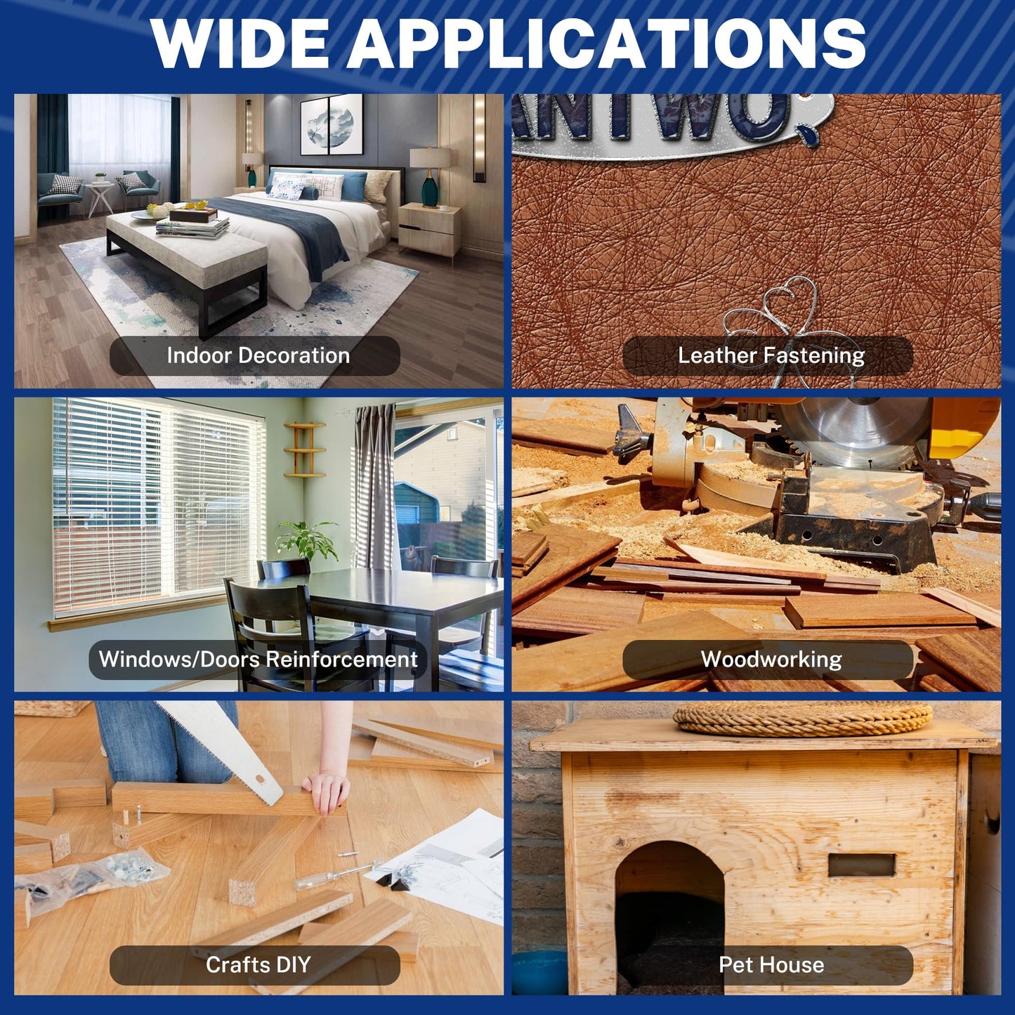 WORKPRO 18 Gauge Brad Nails, 2'',1-1/2'',1-1/4'', 3/4'' 6000 Count Universal Brad Nails for Pneumatic, Electric Brad Nailer