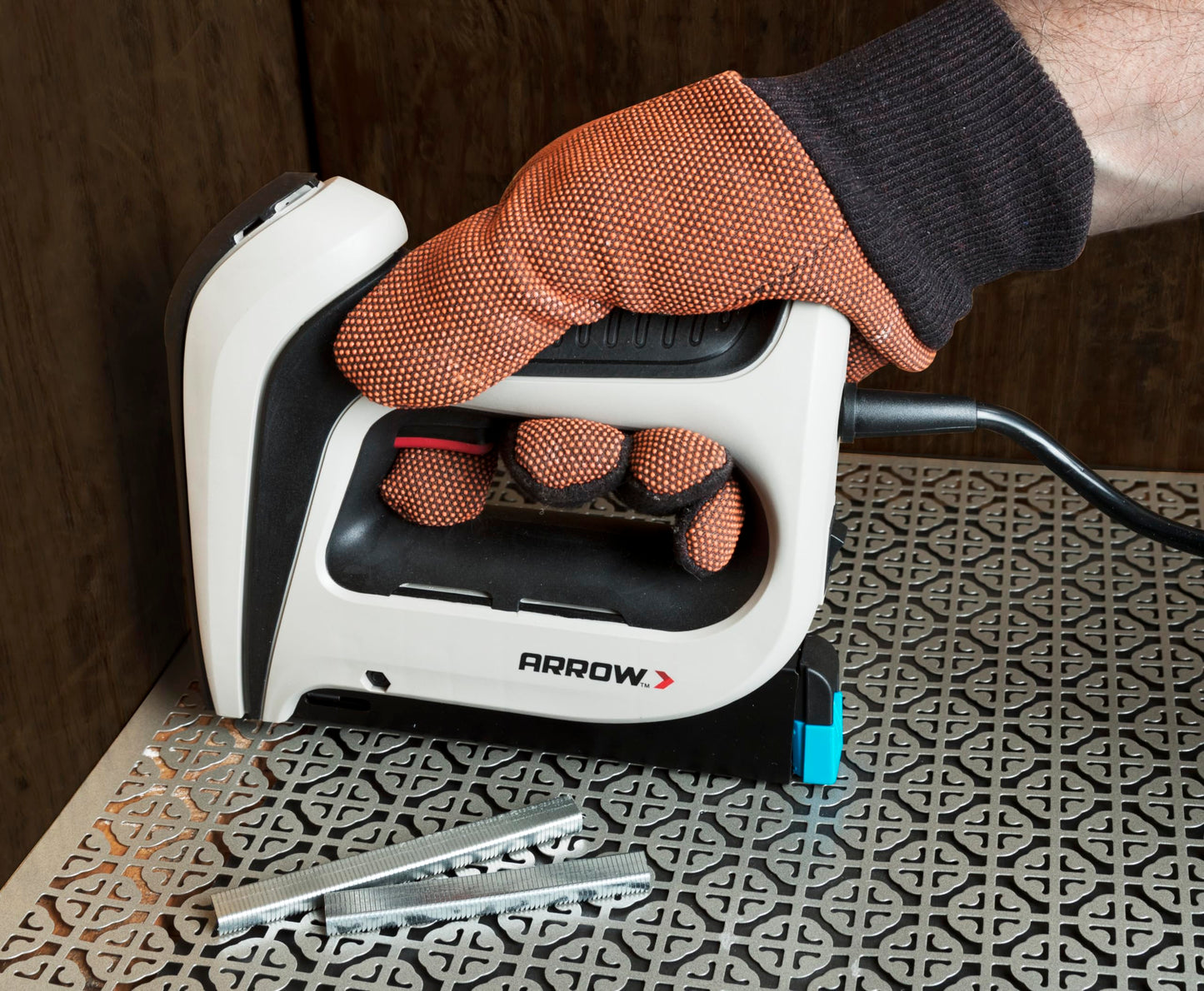 Arrow T50ACD Heavy Duty Corded Electric Staple Gun for Upholstery, Furniture, Office, Decorating, Fits 1/4", 5/16”, 3/8", or 1/2" Staples