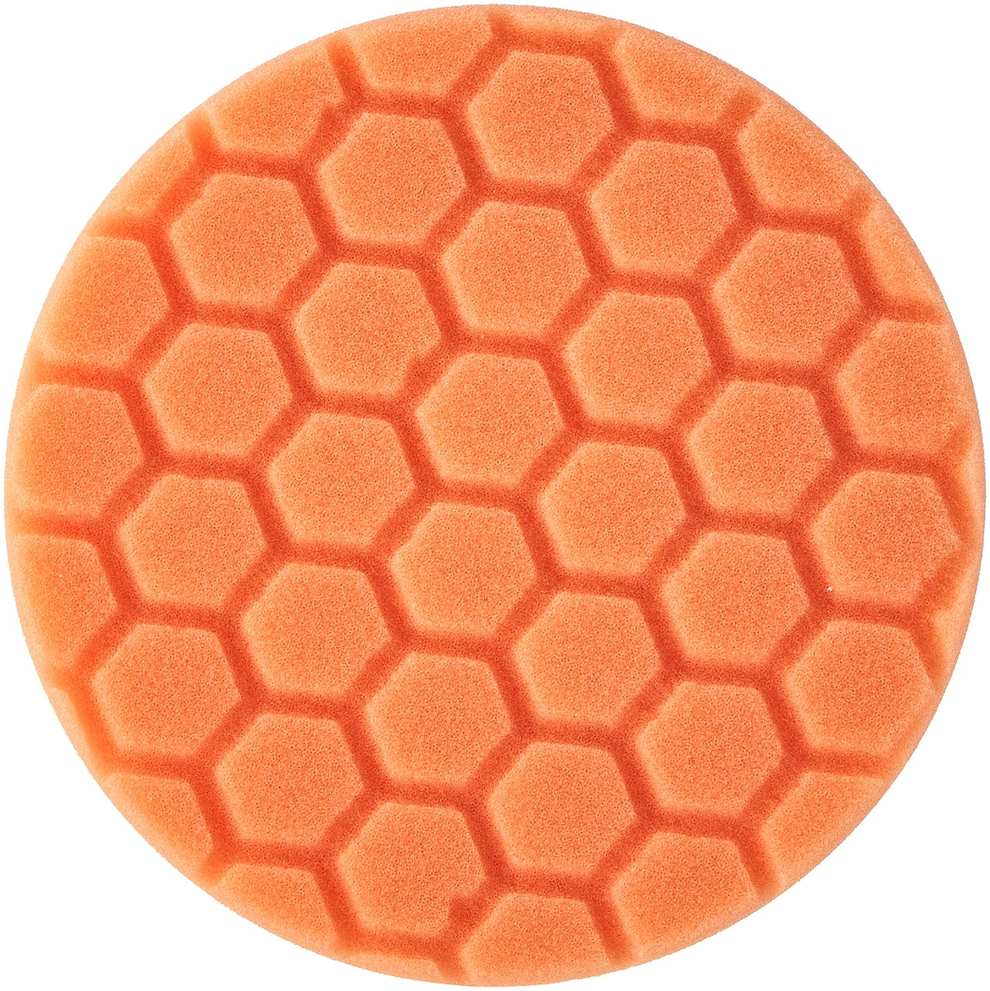 Chemical Guys BUFX_102_HEX5 Hex-Logic Medium-Heavy Cutting Pad, Orange, 5.5" Pad Made for 5" Backing Plates, 1 Pad Included