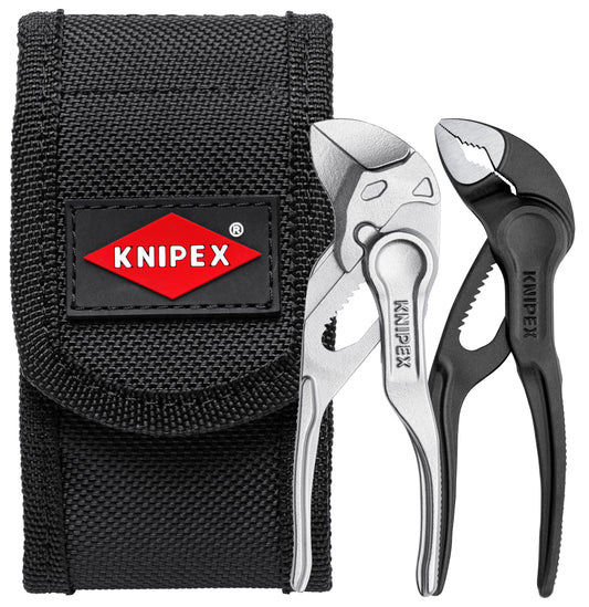 Knipex - 2 Pc Mini Pliers XS Set in Belt Pouch (002072V04XS)