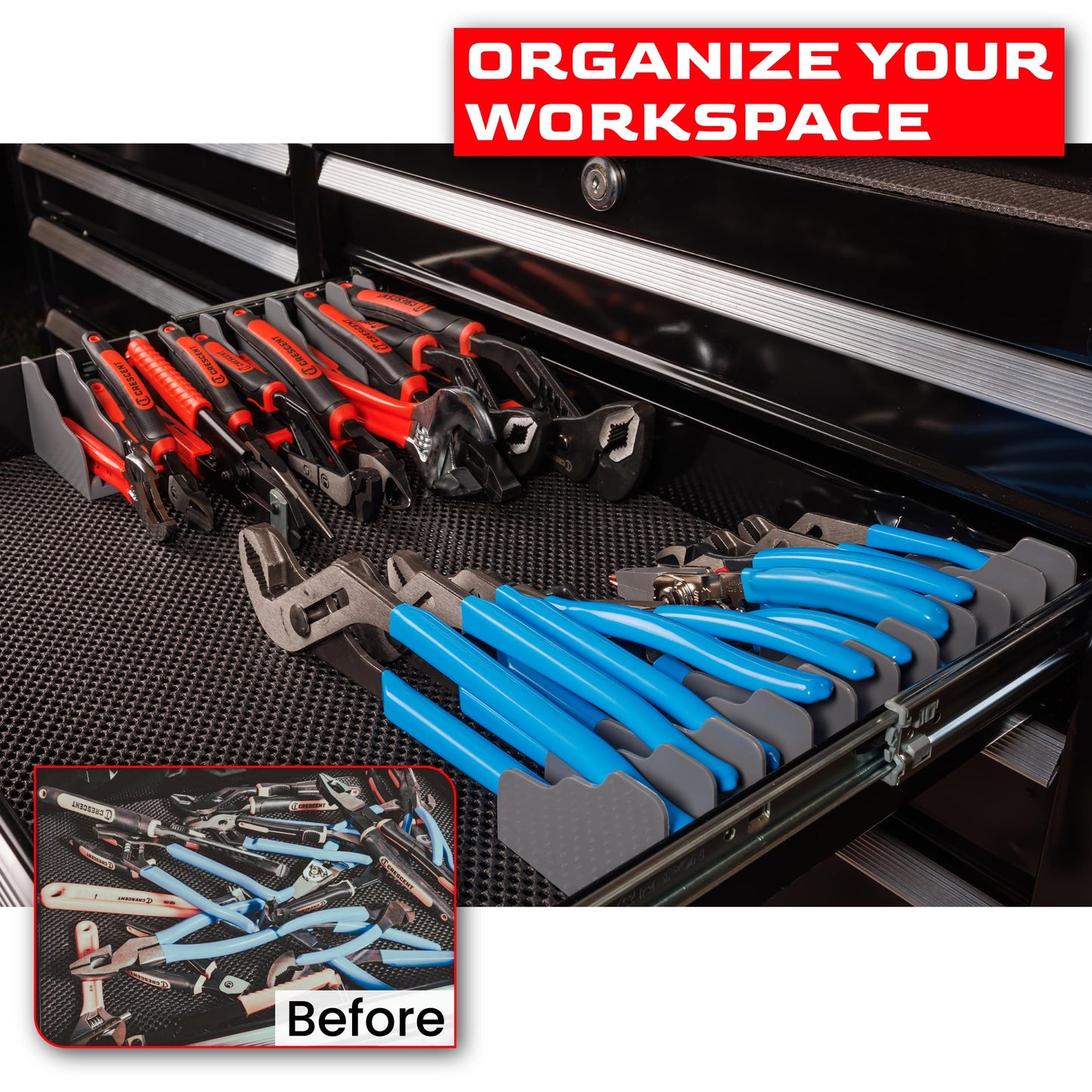 Plier and Wrench Organizer Rack (2 Pack)