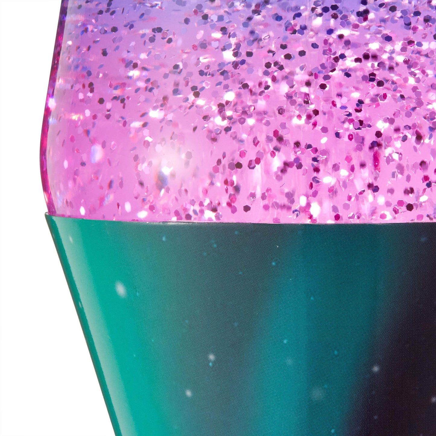 Lava® Lamp - 14.5" Polar Glimmer - The Original Motion Light - Silver Glitter, Multicolor Base and Globe - Item #2048 (Amazon Exclusive)