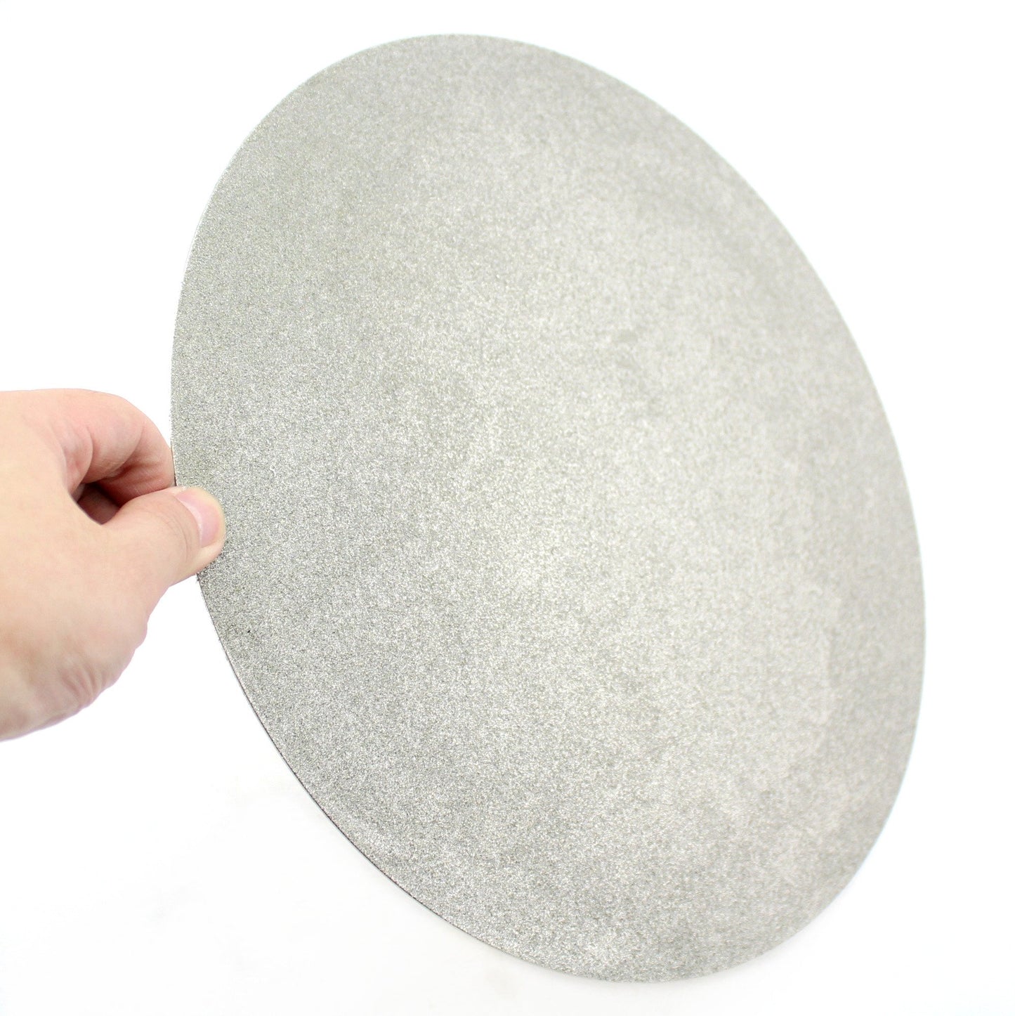 JINGLING NO Center Hole 8" inch Diamond Grinding Disc 80 Grit Flat Lap Disk Lapidary Tools for Stone