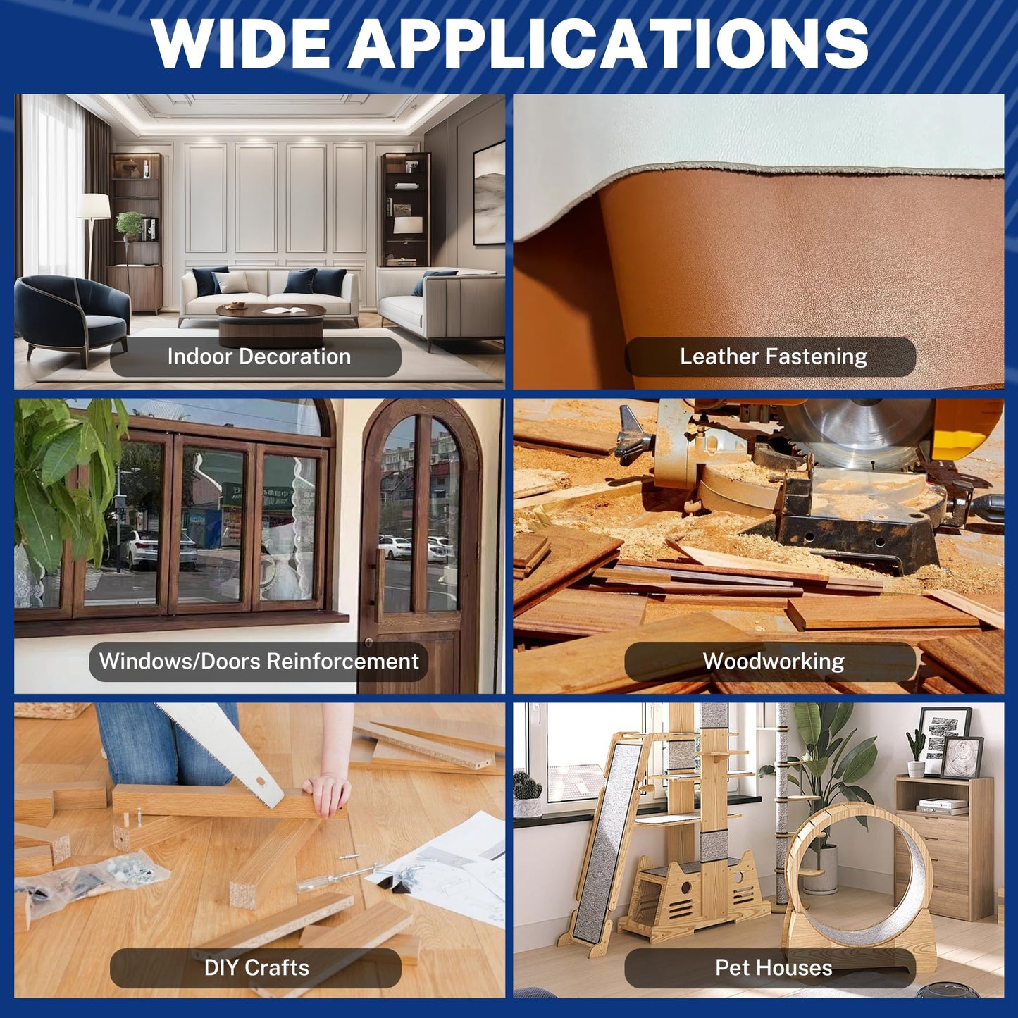 WORKPRO 1200 Count 18 Gauge Brad Nails, (2＂,1-1/2＂,1-1/4＂,3/4＂), Universal Brad Nail Gun Nails for Pneumatic & Electric Brad Nailers