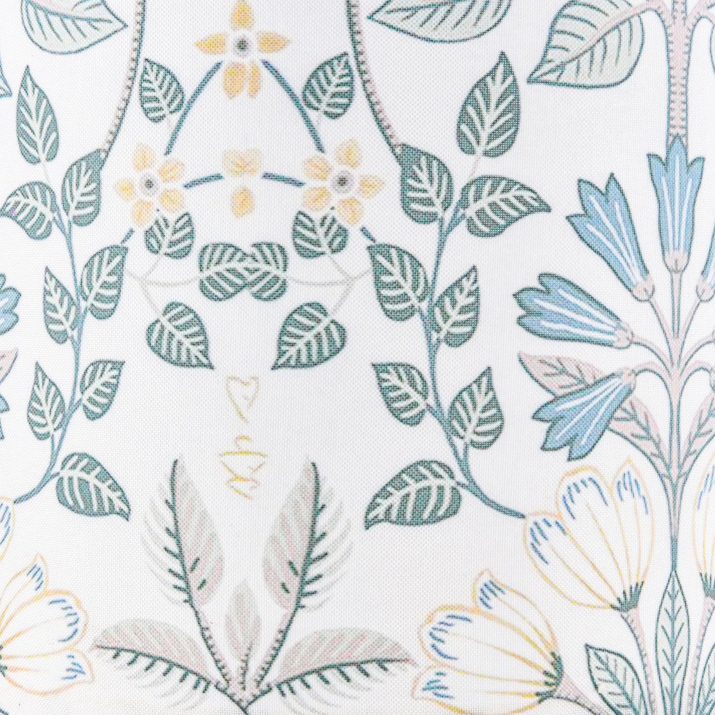 GOSO 2pcs 13" Drum Lamp Shades, Polyester Fiber, Printed Plants Design for Table, Floor, Pendant, Wall Hanging Lamps, DIY Assembly