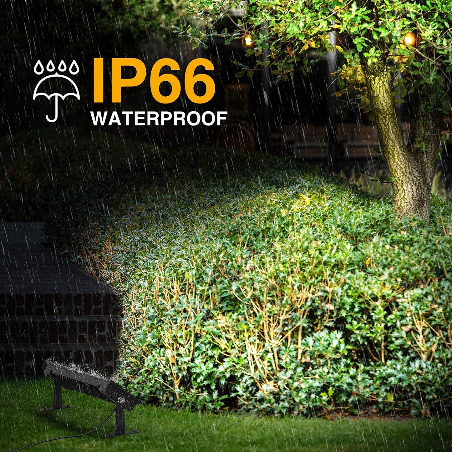 Onforu 100W LED Shop Lights 2-Pack, 14000lm Ultra Bright Daylight Work Lights, IP66 Waterproof Garage, Warehouse & Workshop Lighting