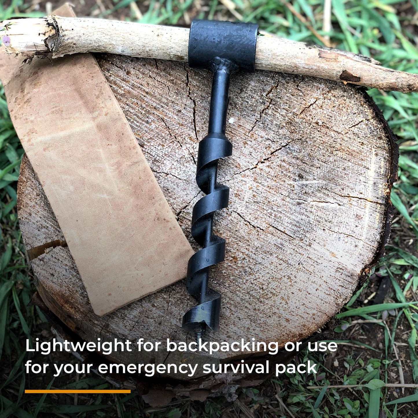 Bushcraft Survival 1″ Scotch Eye Auger Manual Hand Wood Drill Bit for Camping, Shelter Building & Backcountry Use