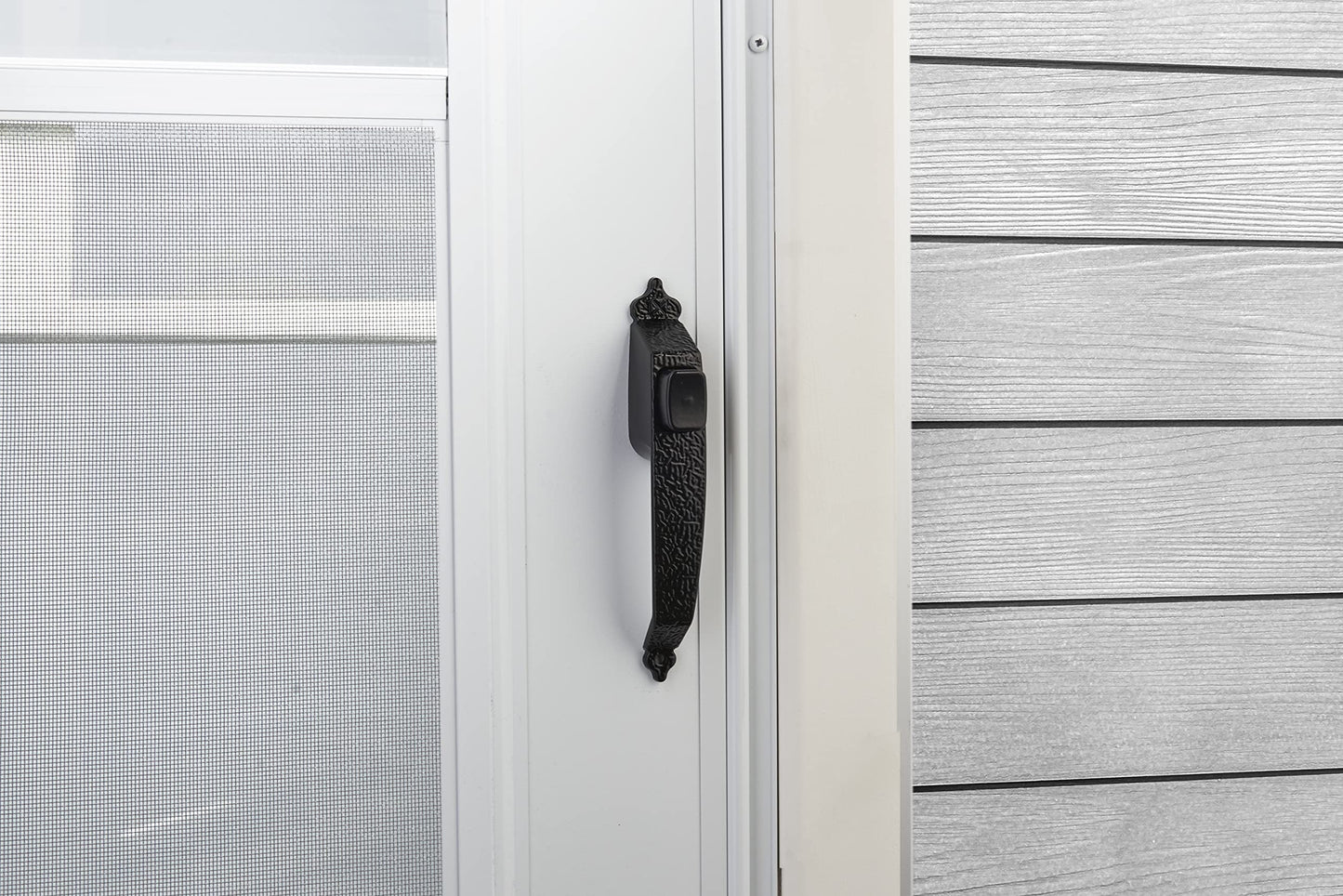 Wright Products - Colonial Tie Down Push Button Door Latch for Screen and Storm Doors, Black