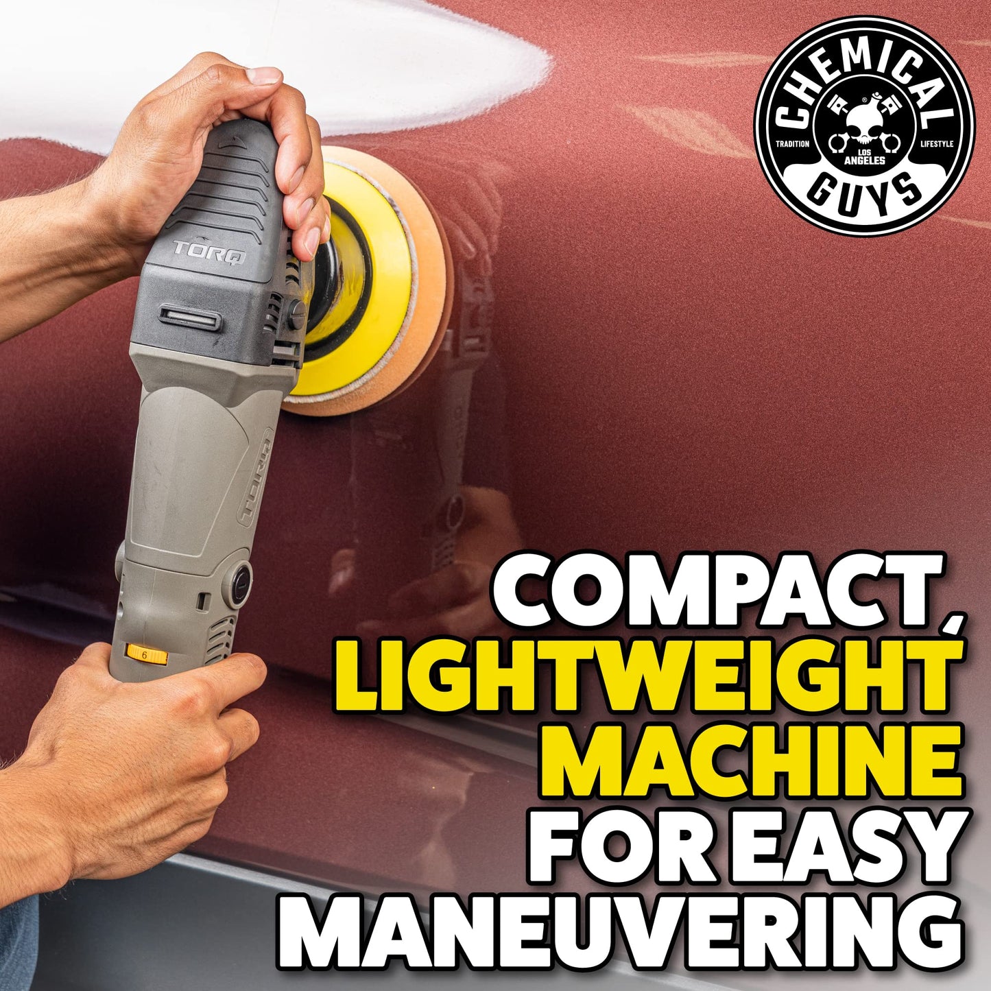 Chemical Guys TORQX 13-Piece Dual-Action Polisher Kit with Pads, Accessories & Arsenal Bag for Paint Correction and Detailing