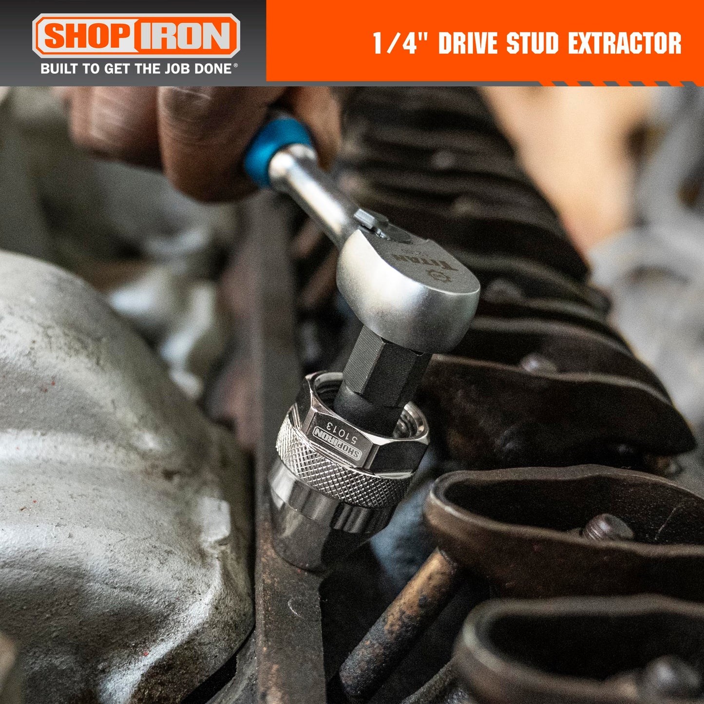 Shop Iron 51013 1/4-Inch Drive Mini Damaged Bolt and Stud Extractor | Works on 1/64-Inch-1/4-Inch Studs