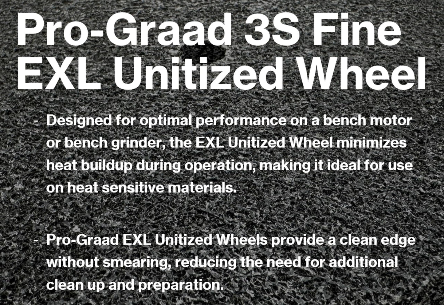 Pro-Graad EXL Unitized Wheel, Silicon Carbide, 6" Diameter x 1/8" Wide x 1/2" Arbor, 3S Fine | 27997 | (Pack of 1)