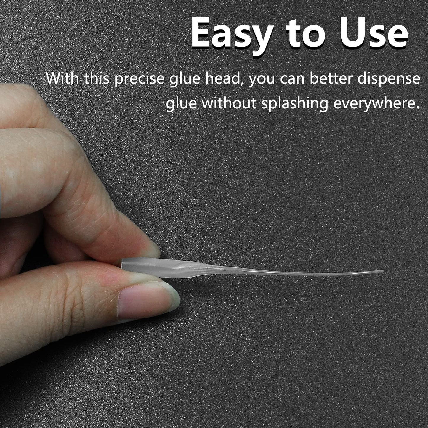 Bonsicoky 200-Pack Micro CA Glue Tips, Precision Applicator Extenders for DIY, Crafts, Lab Dispensing, Adhesive Nozzle Bottles