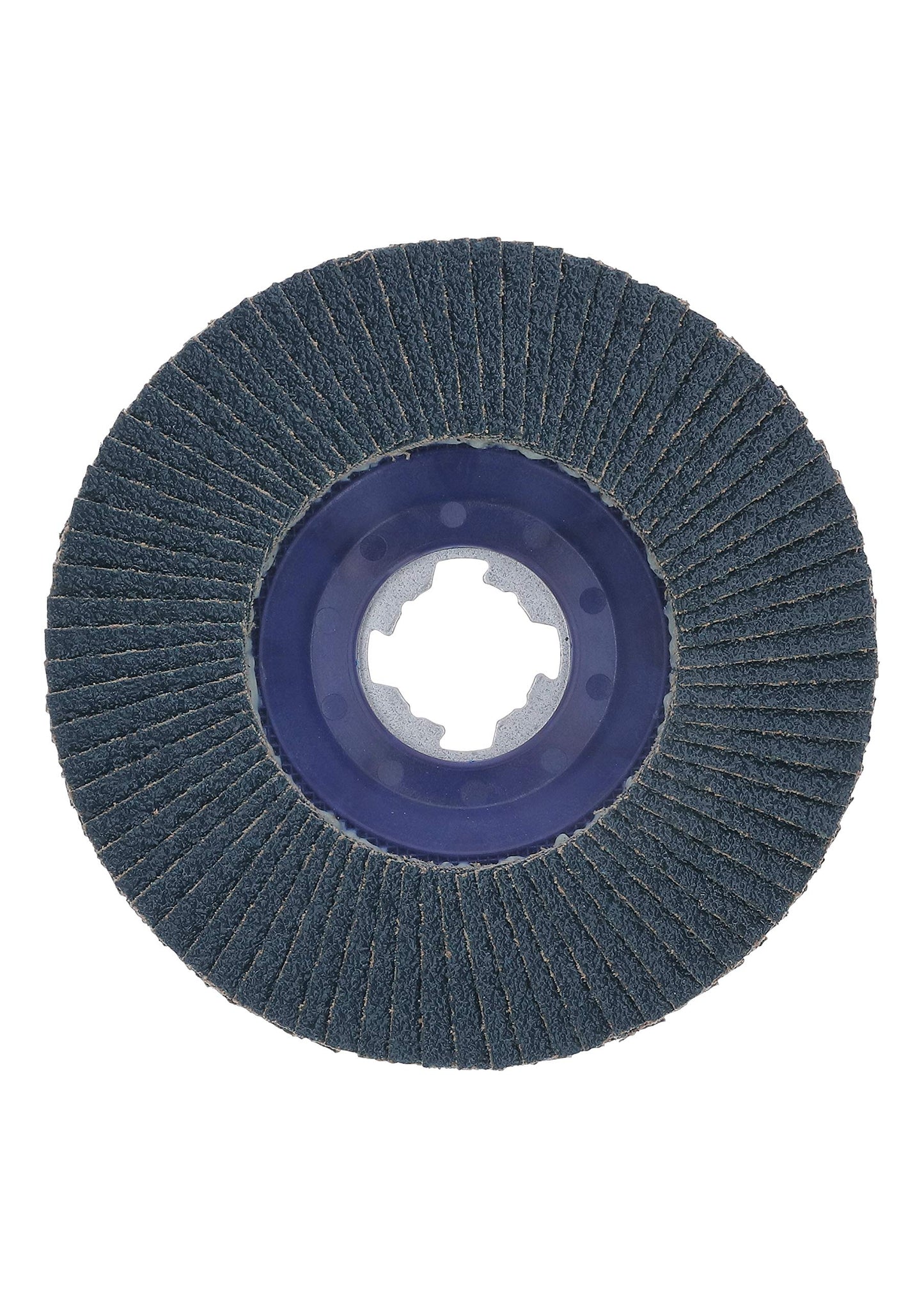 BOSCH FDX2750060 1-Piece 5 In. X-LOCK Flap Disc 60 Grit Compatible with 7/8 In. Arbor Type 27 for Applications in Metal Blending and Grinding