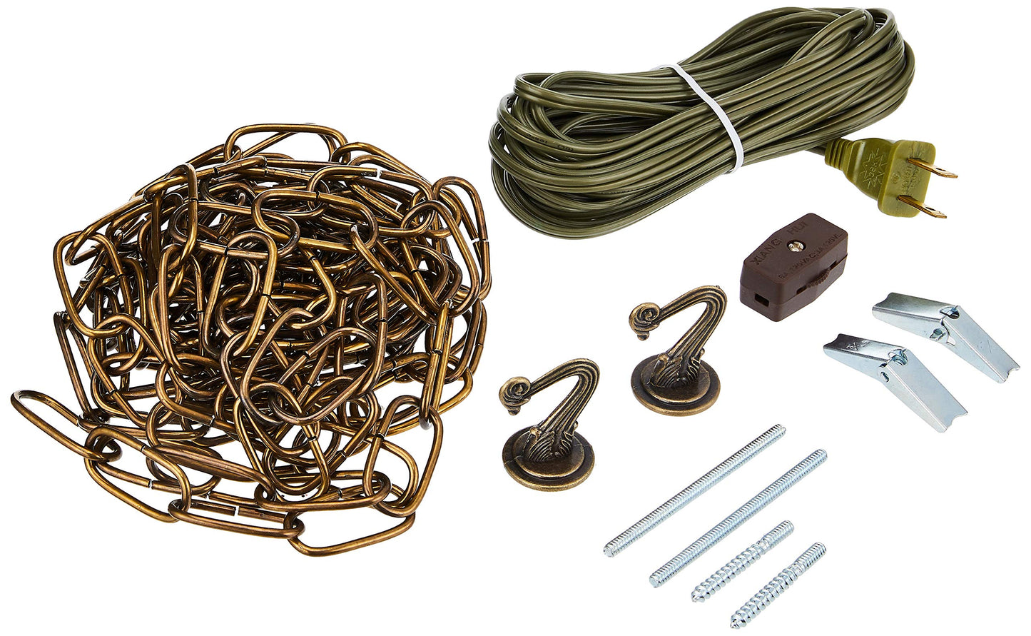 Westinghouse 7047100 15-Foot Swag Kit, Antique Brass