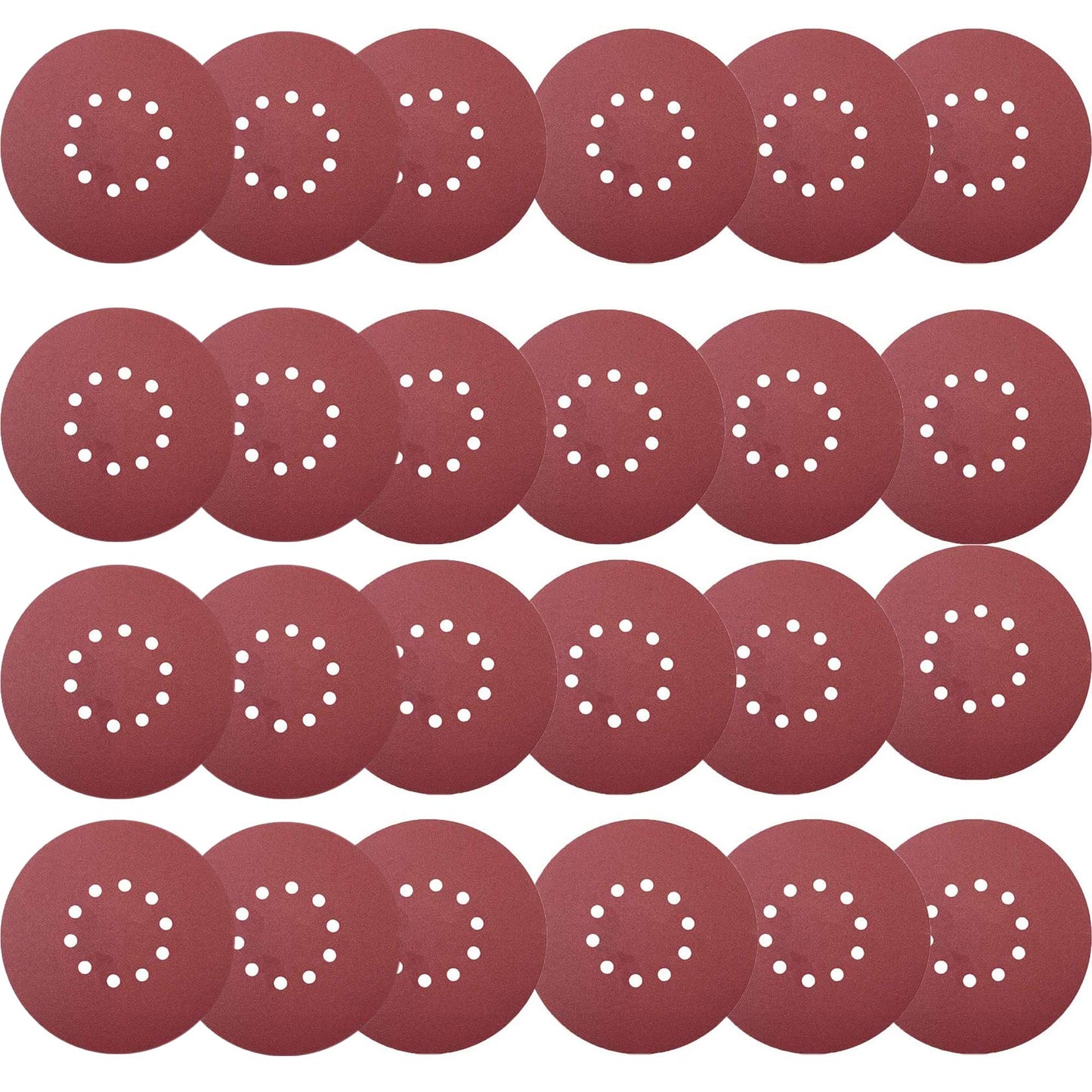 Tonmp 50 PCS 9-Inch 10-Hole Hook-and-Loop Sanding Discs for Drywall Sander -10 Pack Each of 60 80 120 150 240 Grits Sander Paper